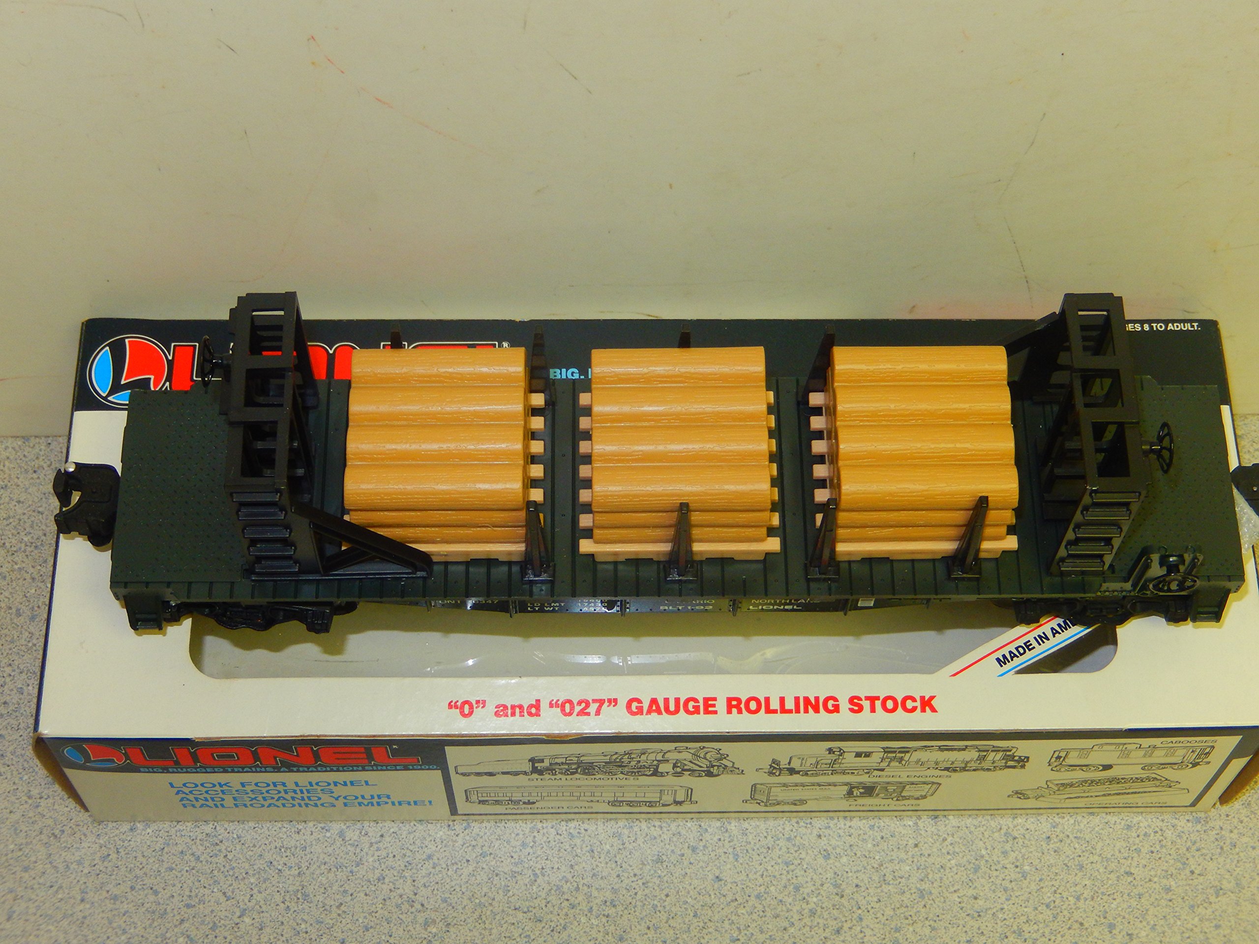 16347- ONTARIO NORTHLAND FLATCAR W/ WOOD