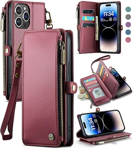 Defencase Funda para iPhone 14 Pro Max, bloqueo RFID para iPhone 14 Pro Max, funda tipo cartera para mujeres y hombres con tarjetero de crédito con disponible en Yaxa Peru