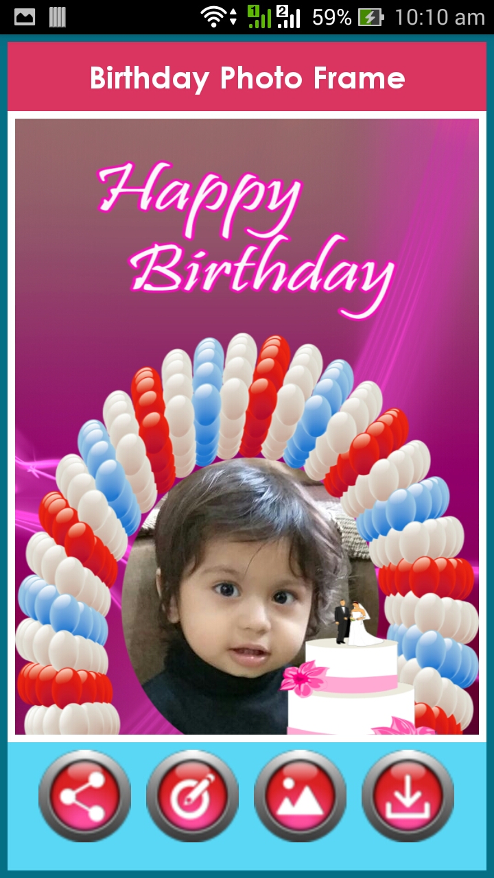 Birthday Photo Frame App on Amazon Appstore
