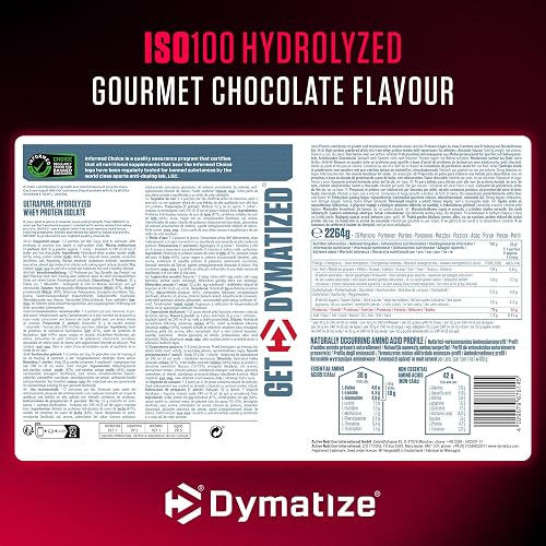 Dymatize ISO 100 Hydrolyzed Gourmet Chocolate 100 2264g - Whey Protein Hydrolysat + Isolat Powder - 6