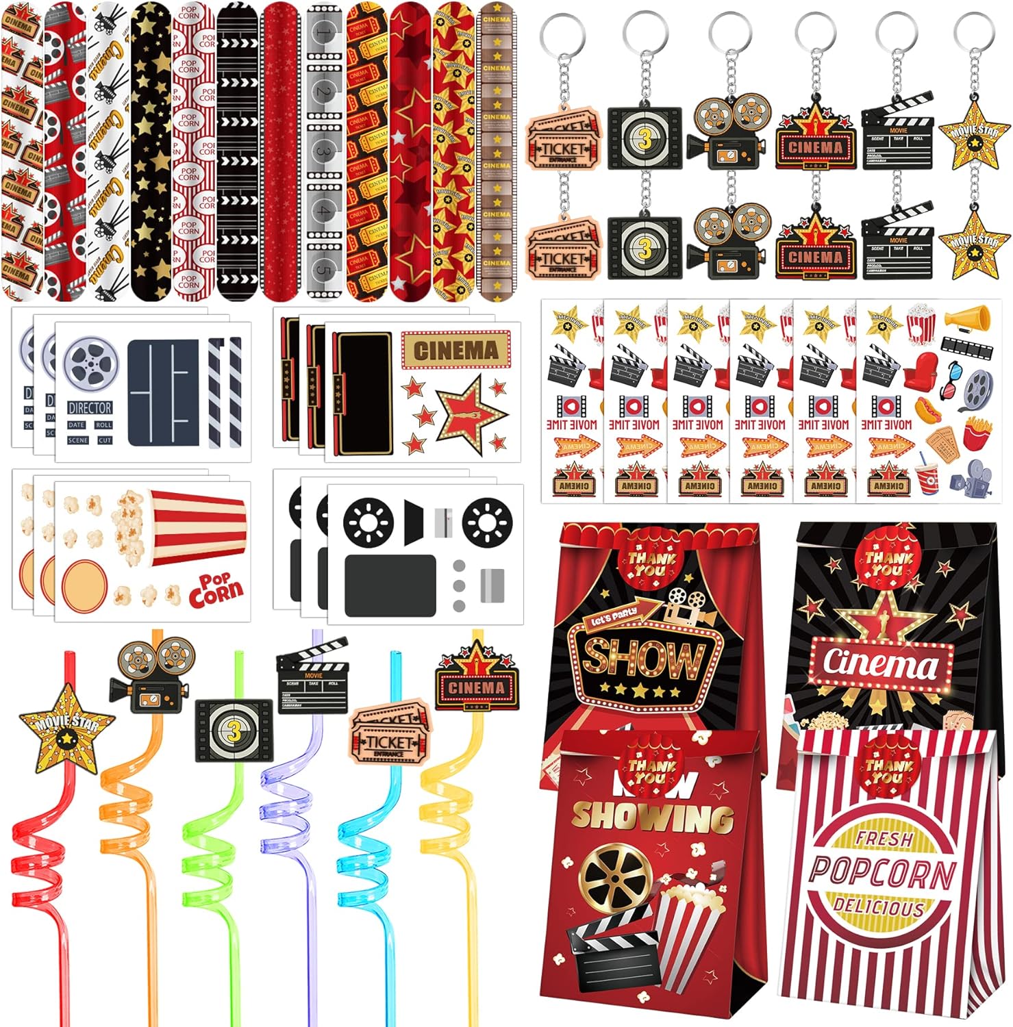 Movie Night Party Favors 72 PCS Movie Theater Slap