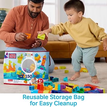 MEGA BLOKS First Builders Bigger Building Bag Toddler Blocks Toy