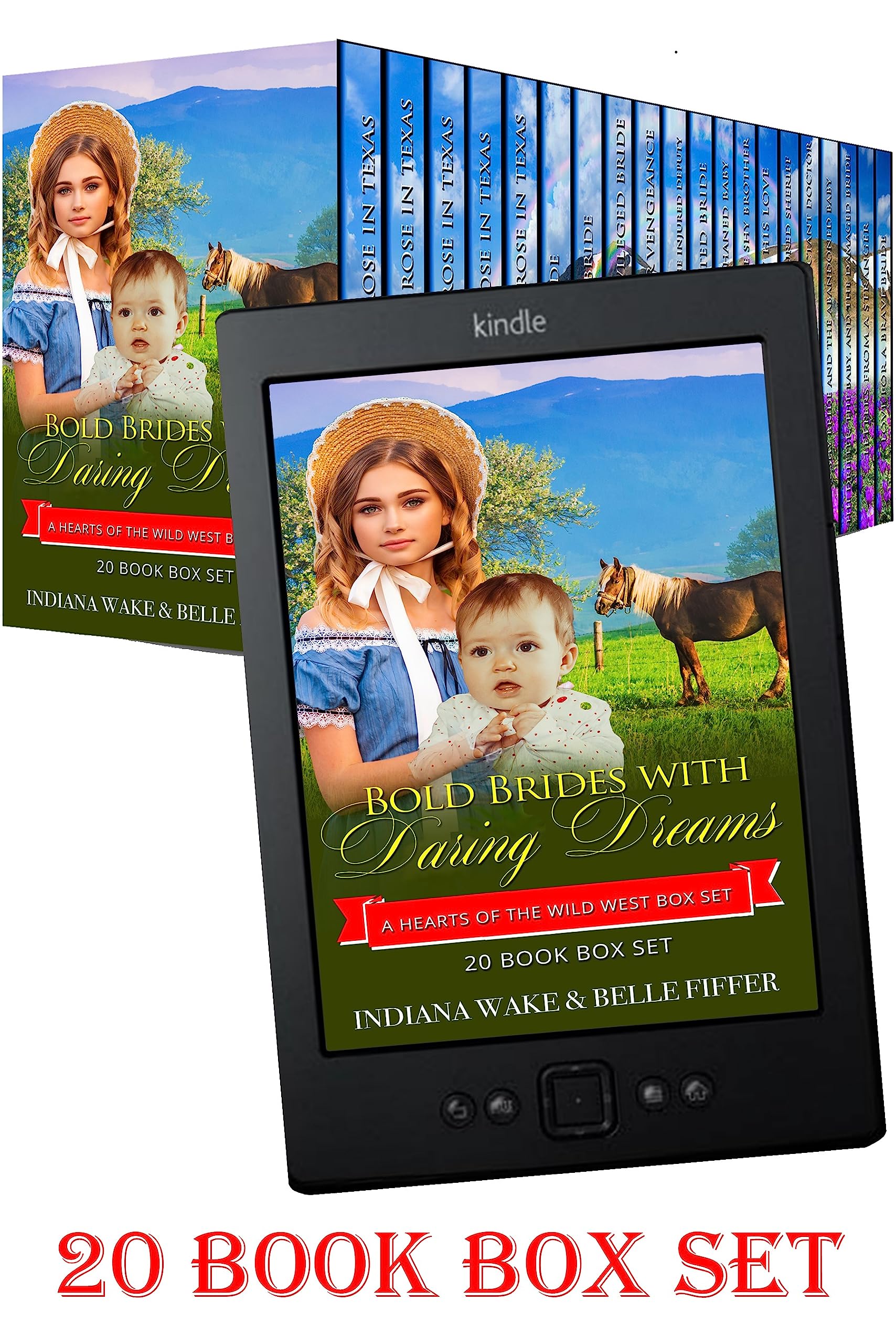 Bold Brides With Daring Dreams: 20 Book Box Set of Sweet, Clean, Mail Order Bride Western Historical Romance (Hearts in Harmony Mega Sweet Romance Collections 9)