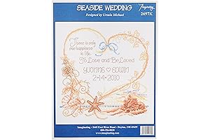 M & R Technologies Seaside Wedding Record Counted Cross Stitch Pattern