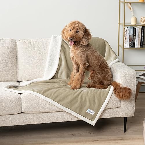 Miniatura 6 de PetAmi - Manta impermeable para perro adecuada para cama, sofá  Funda impermeable para cama de perro, para perros grandes, cachorros  Manta de forro