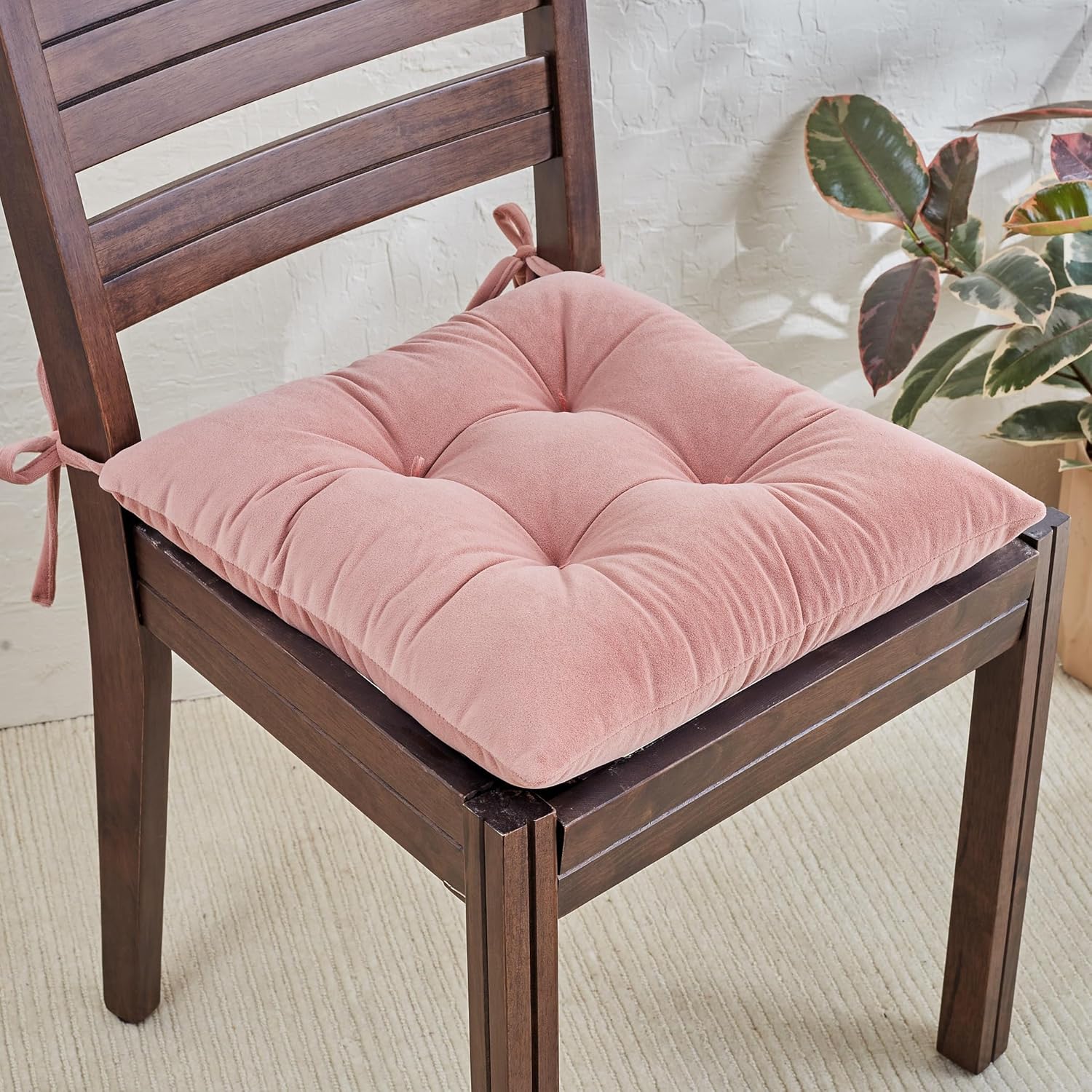 Home Centre Harbour Poly Filled Velvet Chair Pad 40x40cm Amazon.in