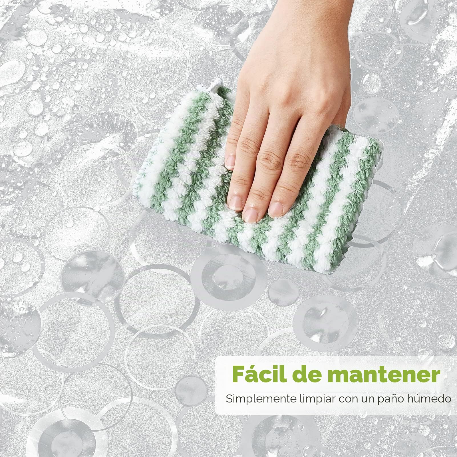 OTraki Cortina Ducha Pesada Larga 240x200cm Cortina de Baño Antimoho Impermeable Cortina Bañera EVA Translúcida Mate Shower Curtian con 16 Ganchos para Ducha o Bañera