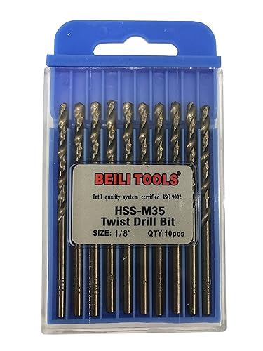 Miniatura 6 de HSS M35 Brocas espirales para taladro de cobalto 5 unidades