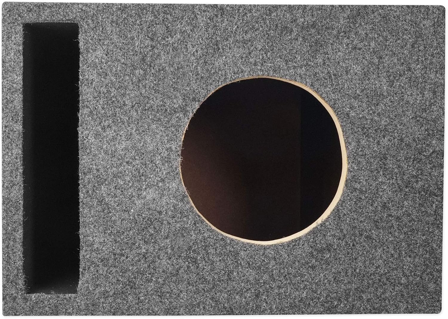 Rockville RSV65 Single 6.5" Subwoofer Vented MDF Sub Enclosure, 0.89 Cu Ft, Precision-Tuned Port, Durable MDF Build, Compact Design, for Car Audio Systems