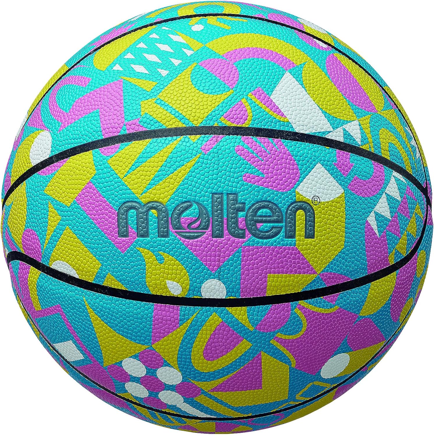 Molten B6F3600-2 Basketball Basketball Graphic Ball 24 Artificial Leather No. 6 Ball