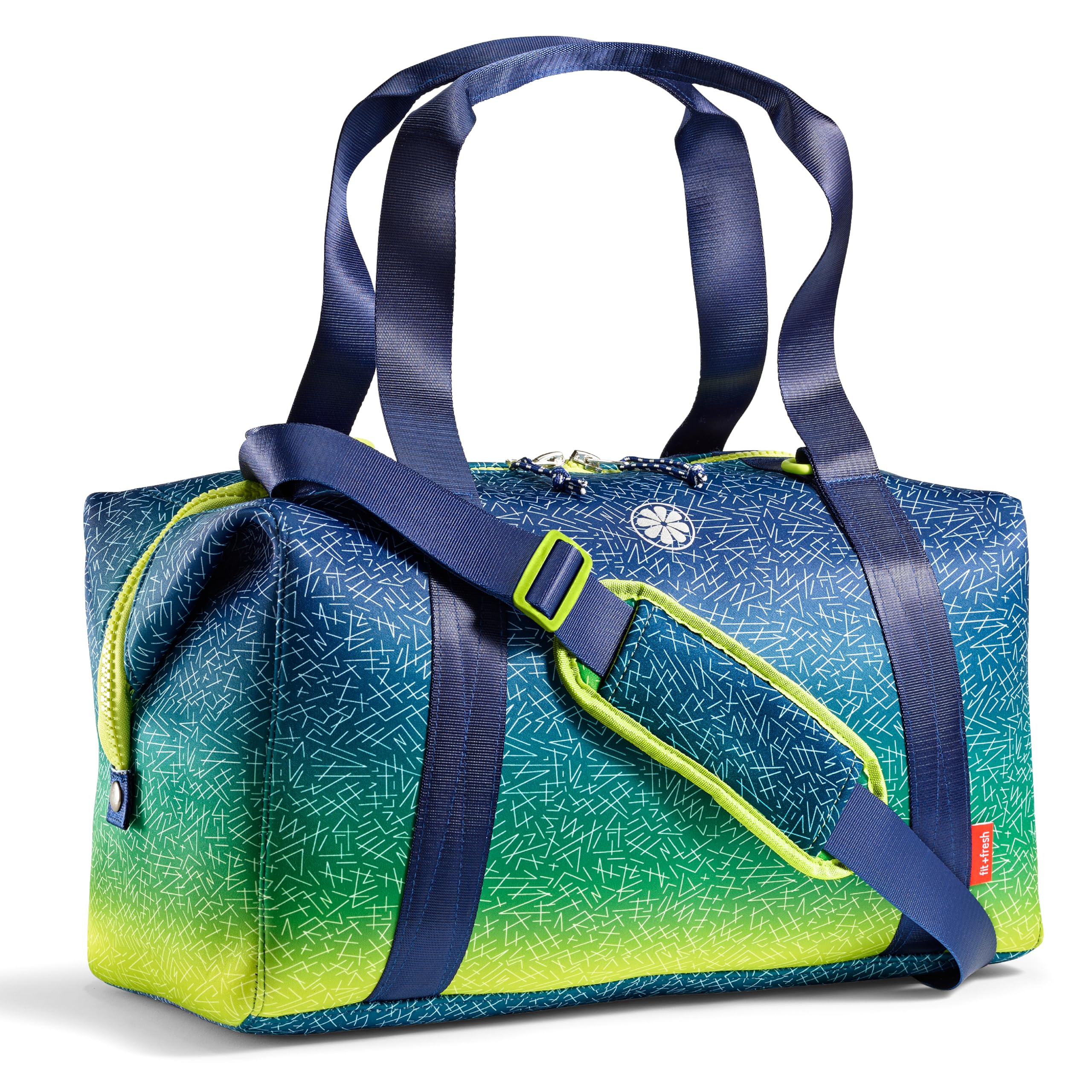 Fit Fresh Junior Duffel Bag For Kids Premium Durable Neoprene-Like Material Small Duffle Dance Sports Bag Weekender