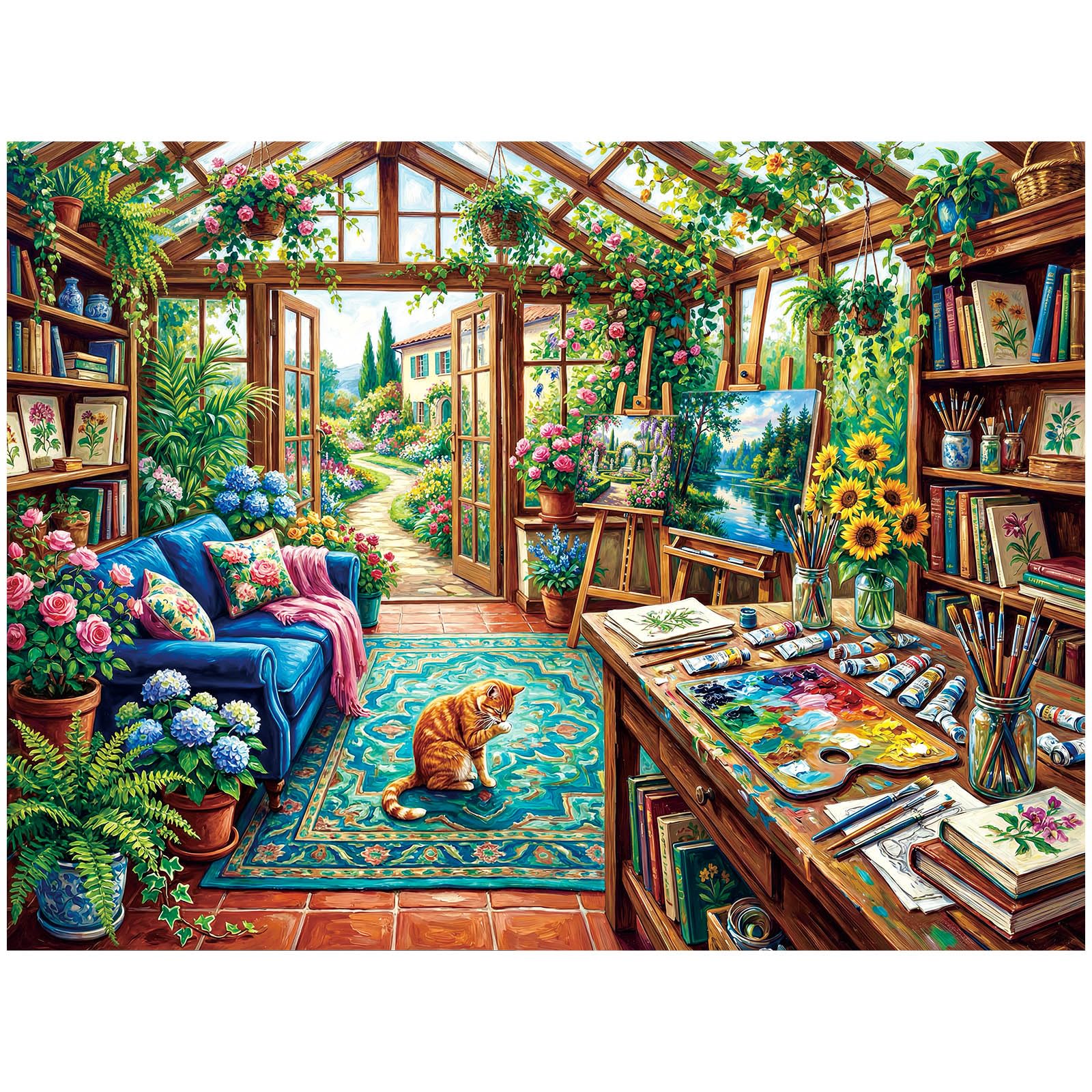 CozyPiece Garden Studio Jigsaw Puzzles