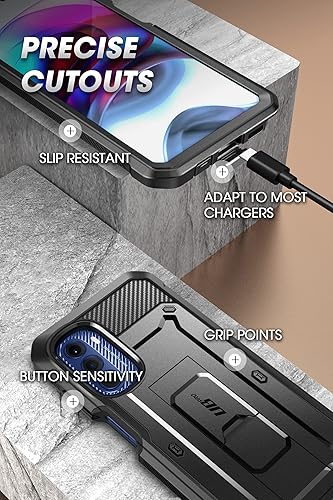 Miniatura 6 de SUPCASE Funda para Moto G Stylus 5G 2022 con soporte y clip para cinturón (Unicorn Beetle Pro), [protector de pantalla integrado] [protección de