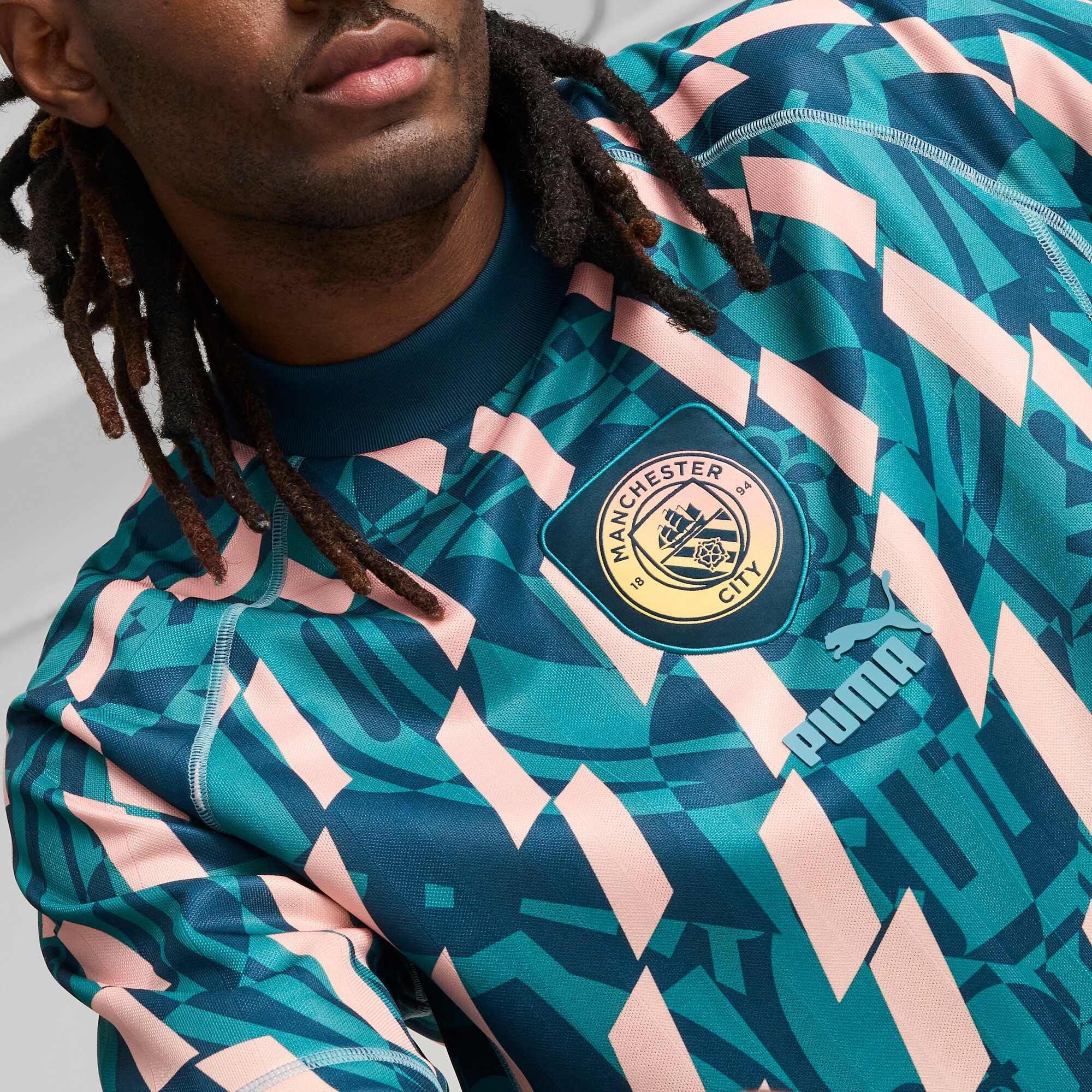 PUMA Manchester City ftblStatement Retro Trikot Unisex