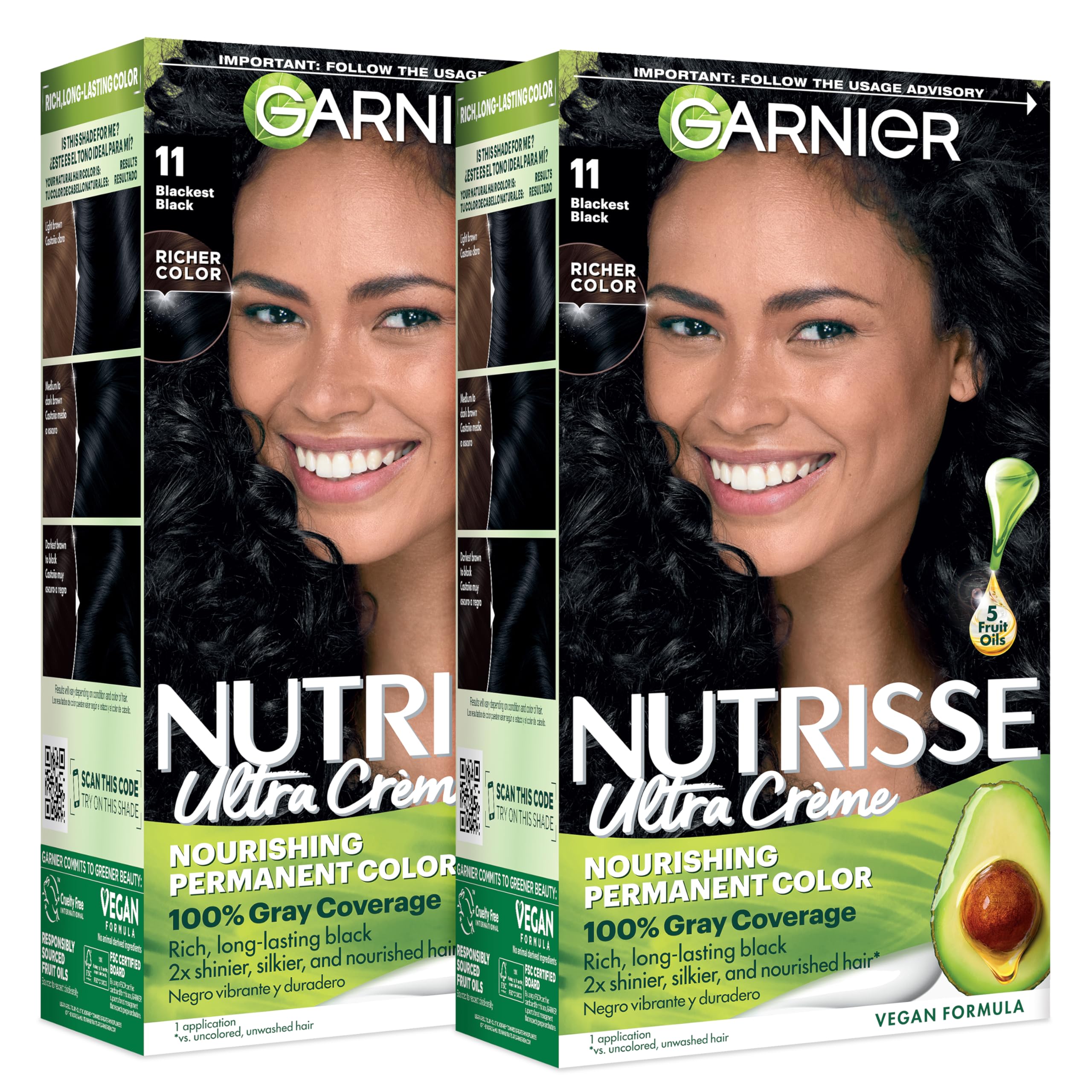 Garnier Nutrisse Ultra Crème 11 Blackest Black