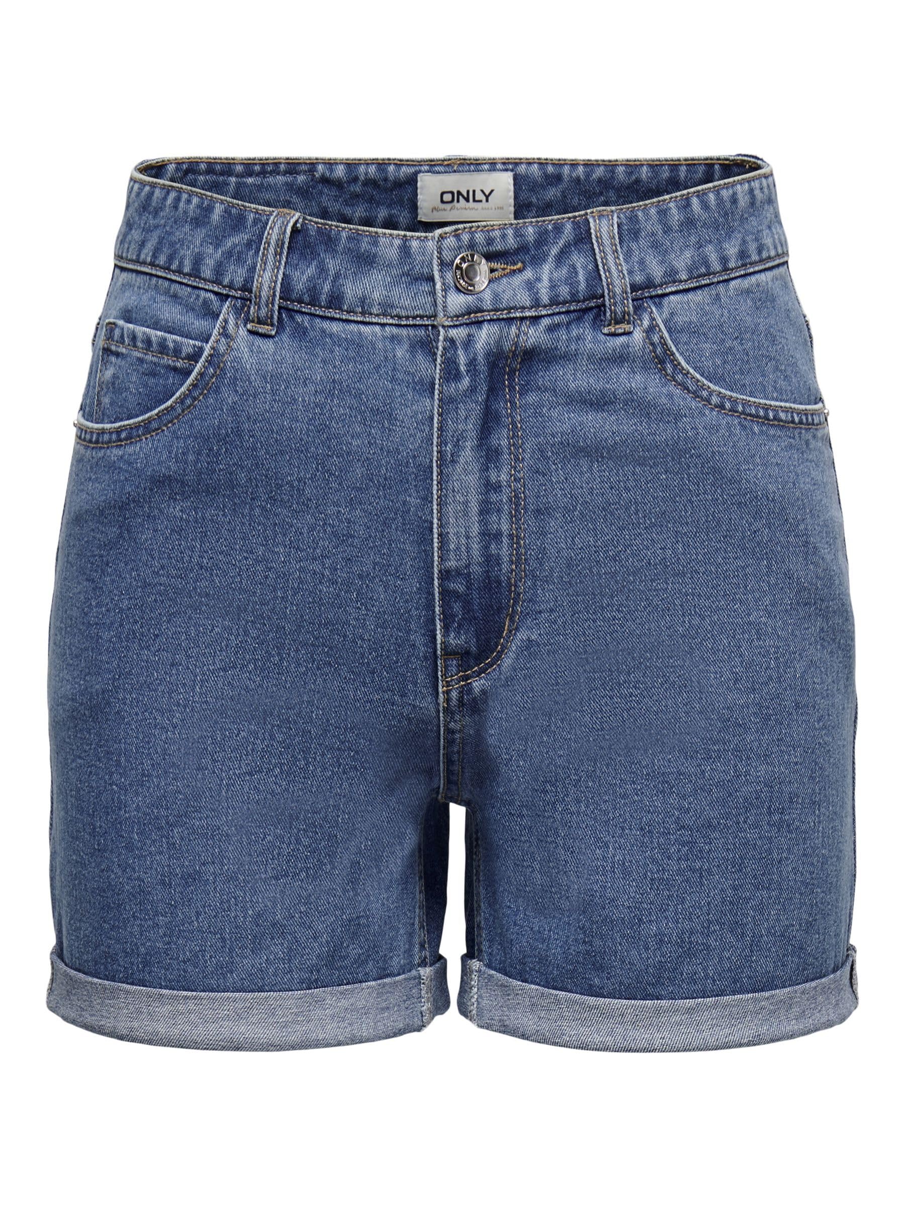 ONLY Female Jeans-Shorts ONLVEGA Hohe Taille Normal geschnitten Jeans-Shorts