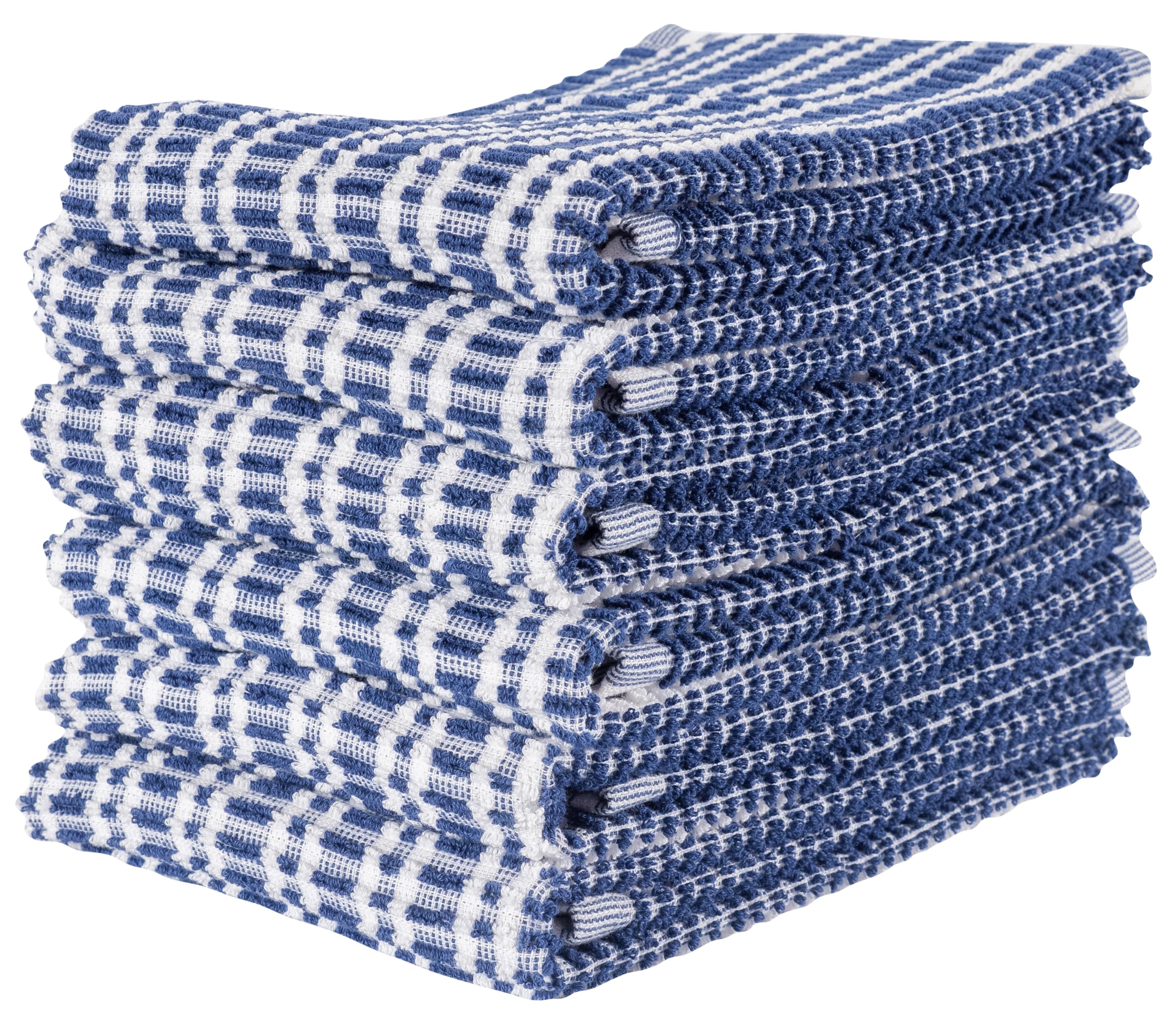 KAF HomePremium Terry Kitchen Towels (16”x 28”, 6 Pack) | 430 GSM Cotton Kitchen Hand Towels | Absobent and Plush Terry Dish Towel Set