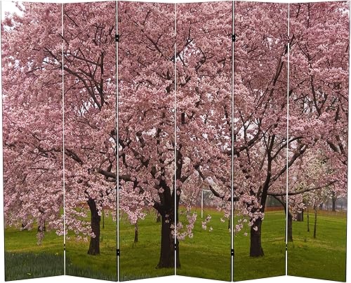 Miniatura 6 de Red Lantern Divisor de habitación de lona de caballos de doble cara de 6 pies de alto, 3 paneles