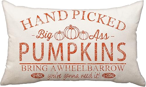 Miniatura 1 de Fundas de almohada de otoño de 12 x 20 pulgadas, almohada lumbar de calabaza seleccionada a mano para decoración de otoño de granja, almohadas de
