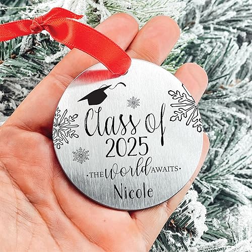 Miniatura 9 de Class Of 2024 Ornament Personalized Graduation Christmas Ornament 2022 Ornament Christmas Graduate College Graduation High School Graduate 2023 2022