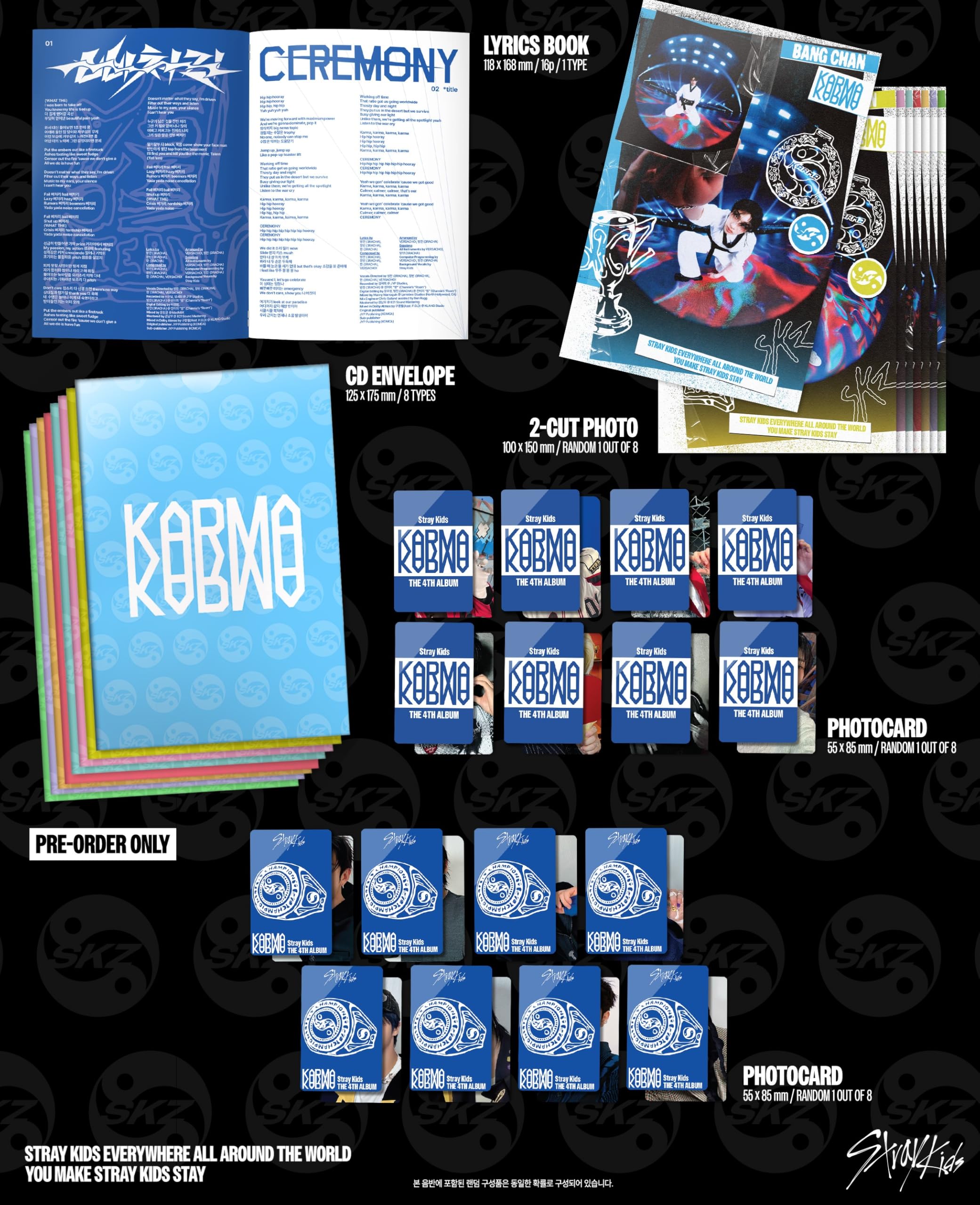 Stray Kids Album - Karma Accordion Random Version + Pre-Order Benefits