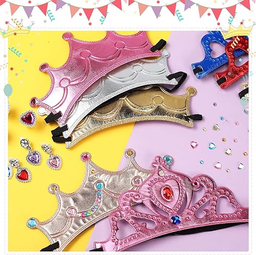 Miniatura 7 de 66 tiaras de espuma de princesa, coronas para manualidades, regalos de fiesta para niños, calcomanías de diamante de cristal para niñas, haciendo tu
