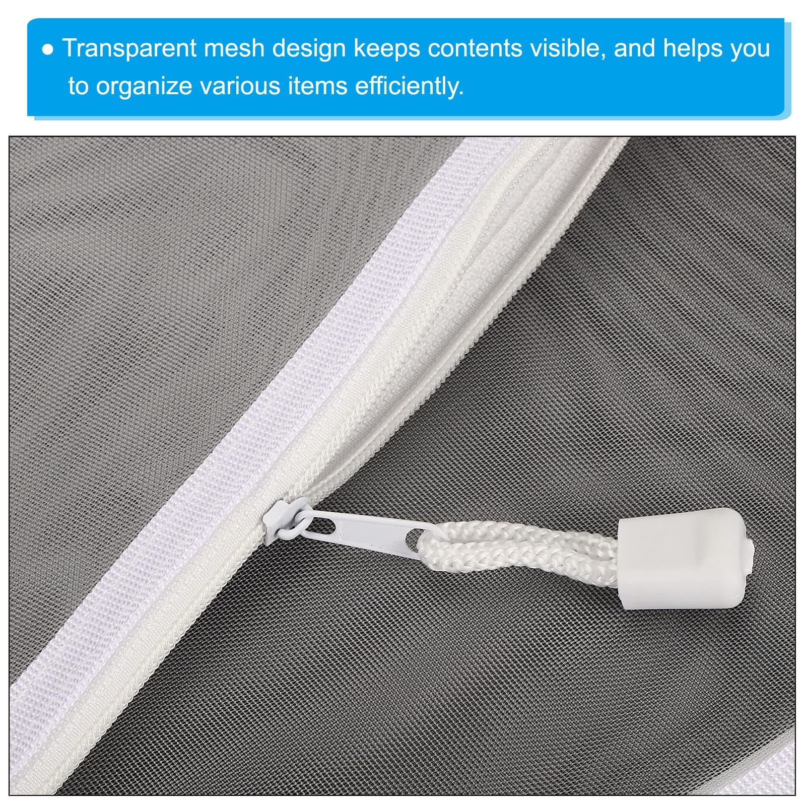 PATIKIL Mesh Zipper Bags - Image 4