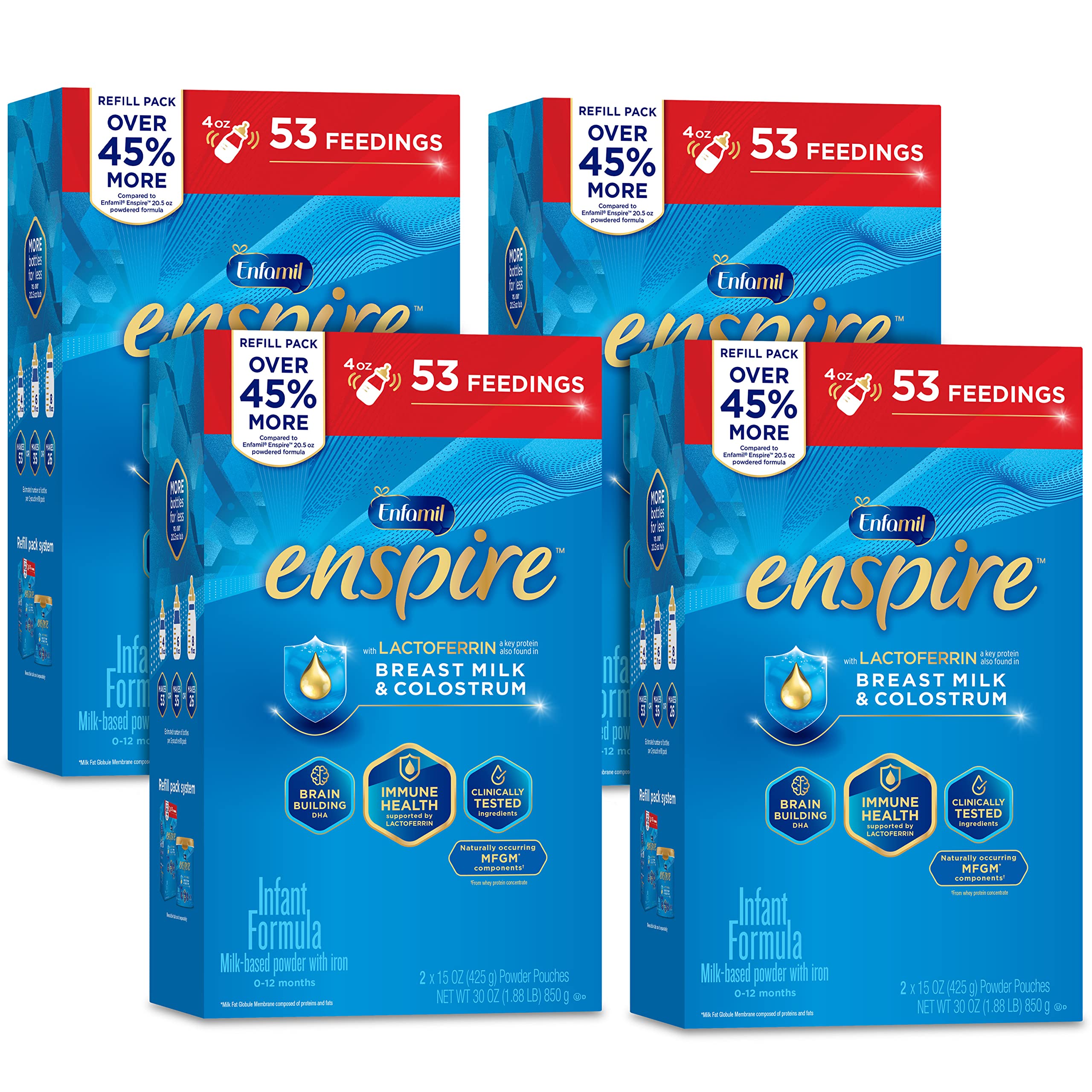 Enfamil Enspire Baby Formula with ImmuneSupporting Lactoferrin, Brain