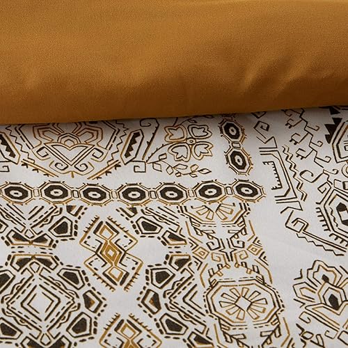 Miniatura 5 de Modern Threads Conga - Juego completo de ropa de cama de 8 piezas impresas para todas las estaciones con fundas a juego, almohadas decorativas y