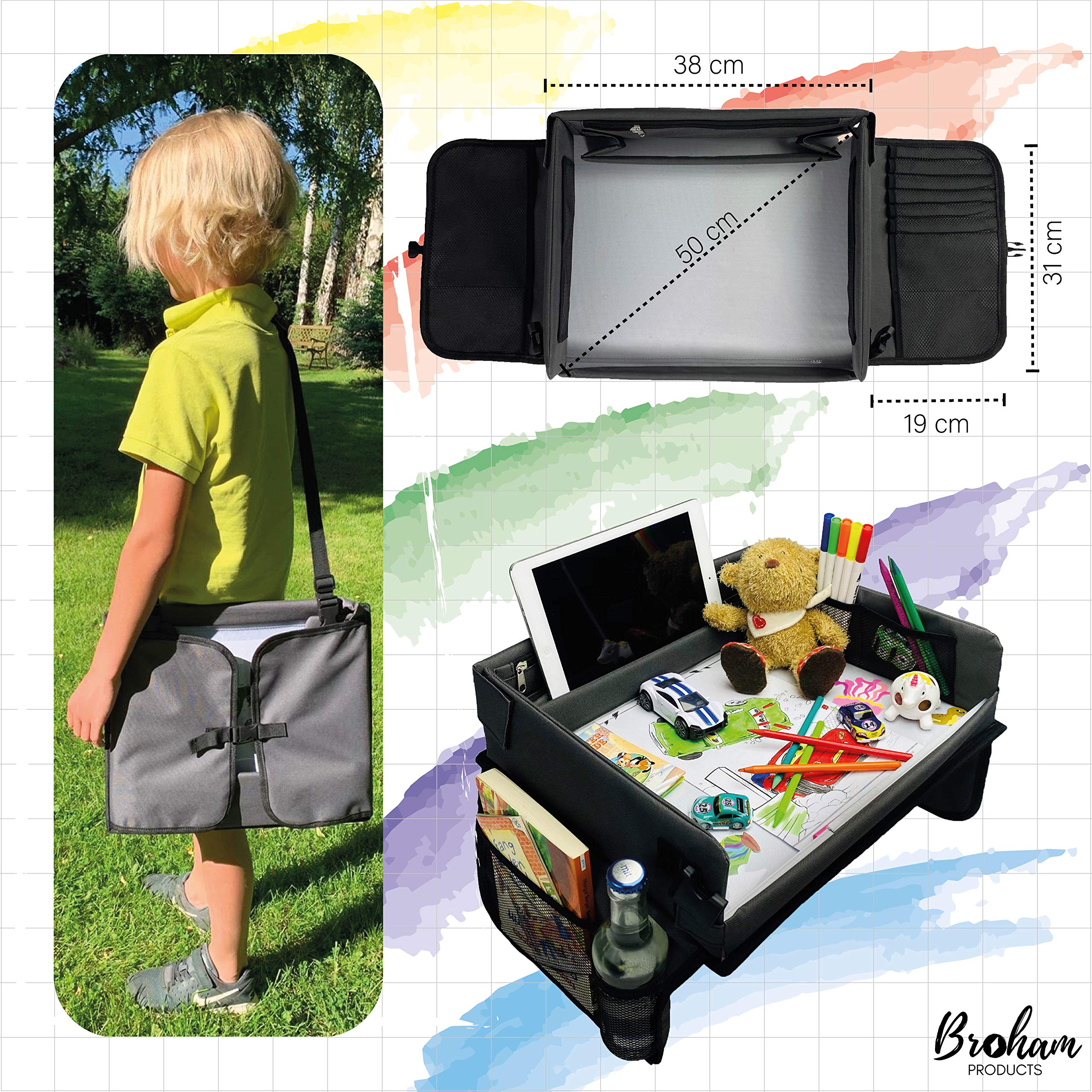 Reistafel voor kinderen, inklapbare activiteitenschoottafel voor autostoelen, roadtrip-must-haves, reisbureauaccessoires voor kinderen, autostoel-dienblad voor kinderen roadtrip Reistafel voor kinderen, inklapbare activiteitenschoottafel voor autostoelen, roadtrip-must-haves, reisbureauaccessoires voor kinderen, autostoel-dienblad voor kinderen roadtrip