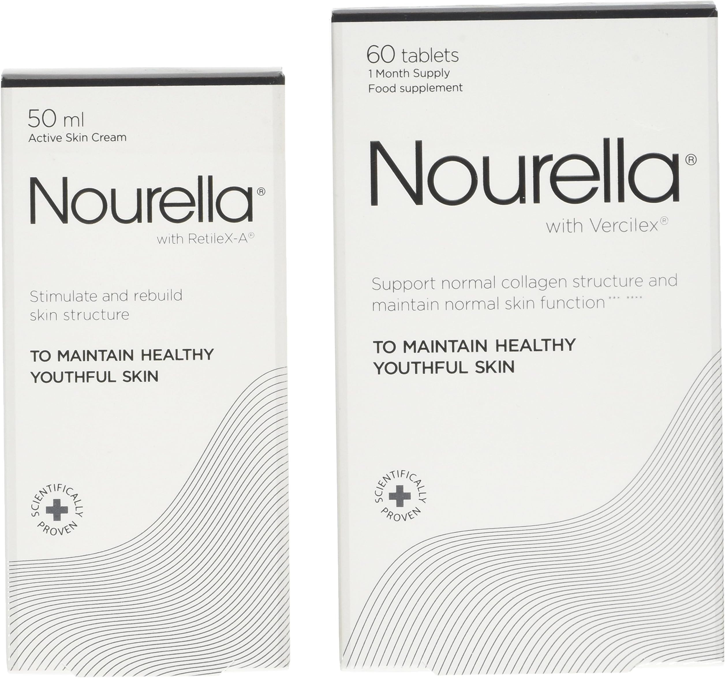Nourella Cream with Free Tablets, 60s and 50ml