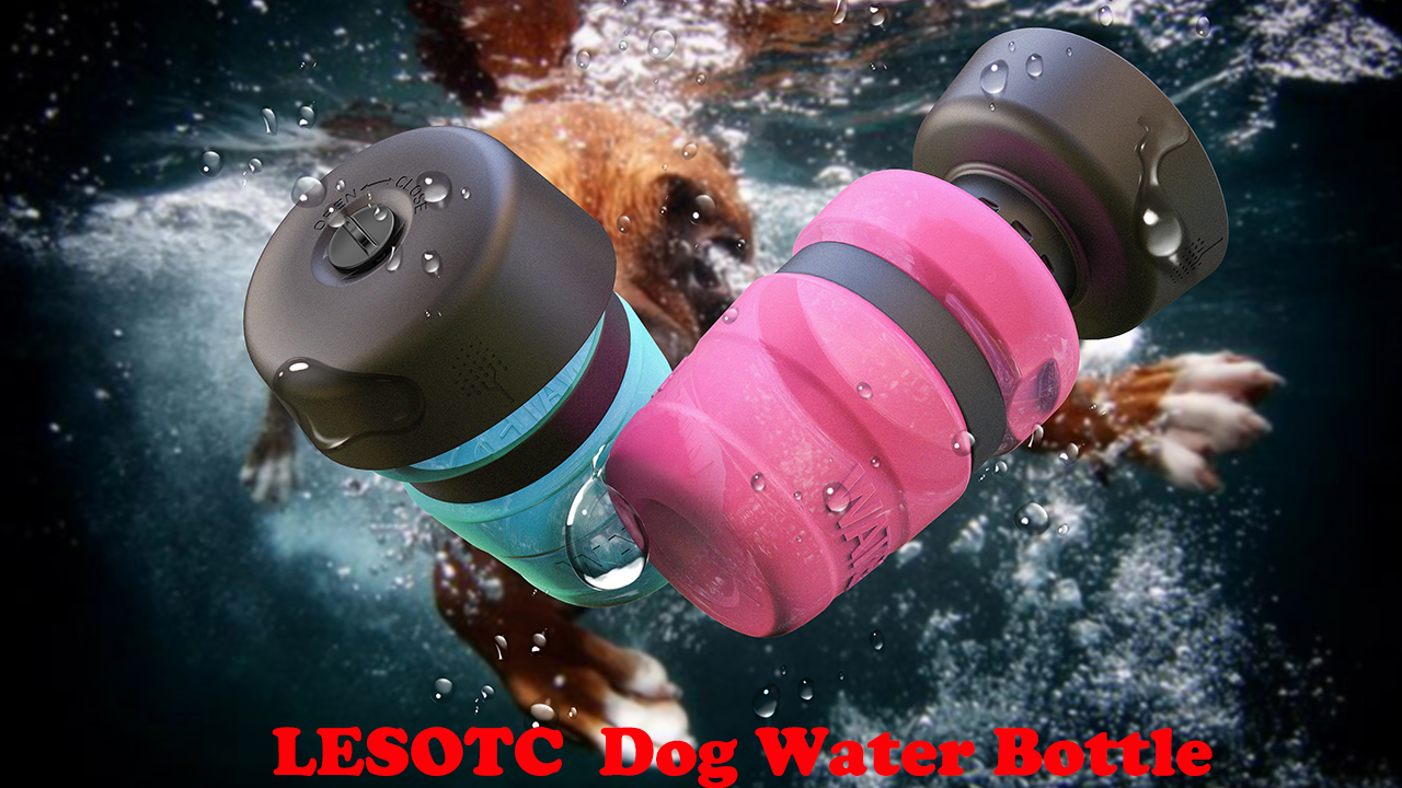 lesotc 2022 Upgraded Pet Water Bottle for Dogs,Dog Water Bottle Foldable,Leak Proof Dog Travel Water Bottle,Dog Water… - Image 8