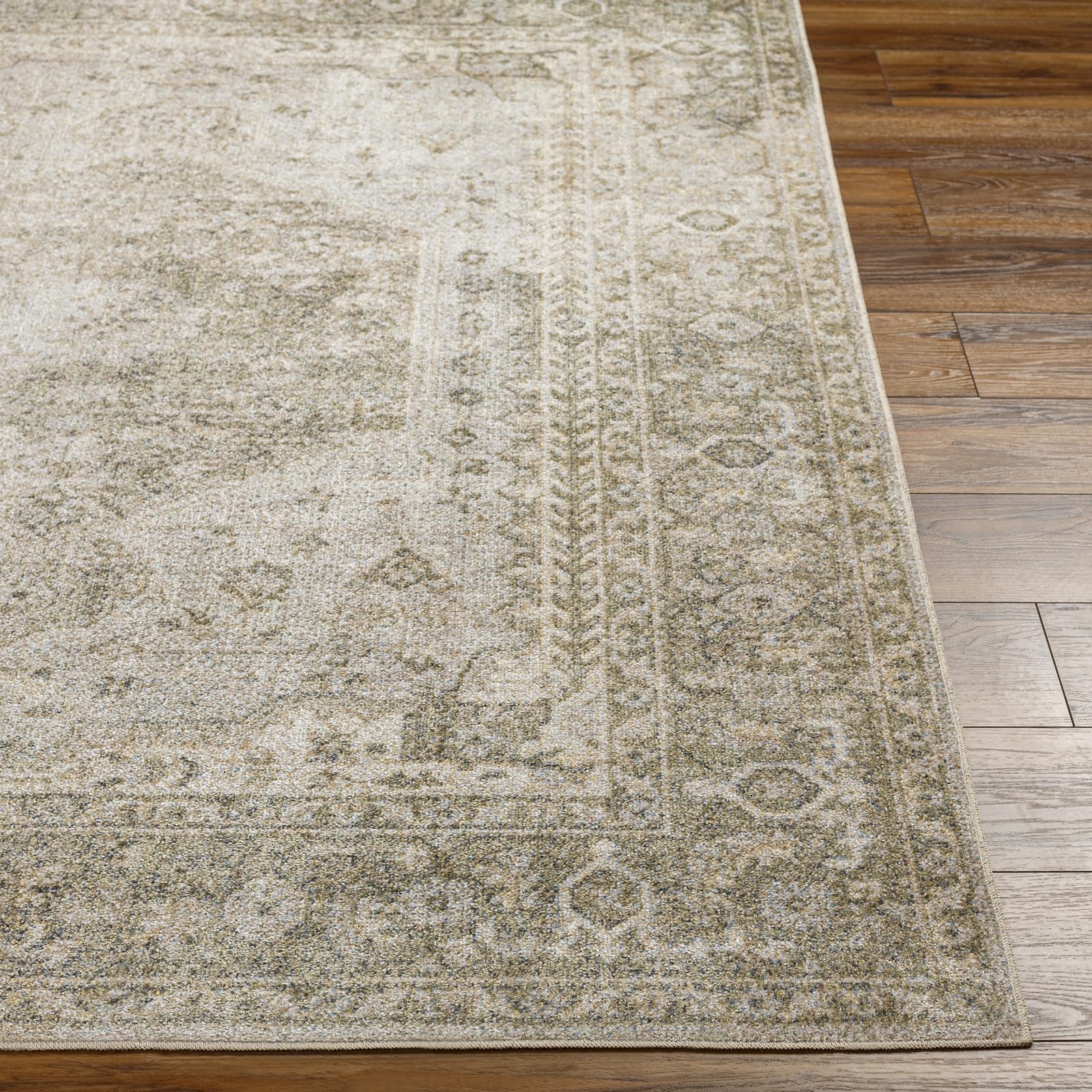 Livabliss Boka Tradizionale Vintage Rectangle Tappeto | Beige, Beige chiaro, Marrone | 160x213cm | Soggiorno e Camera da Letto | Tessuto a Macchina Poliestere