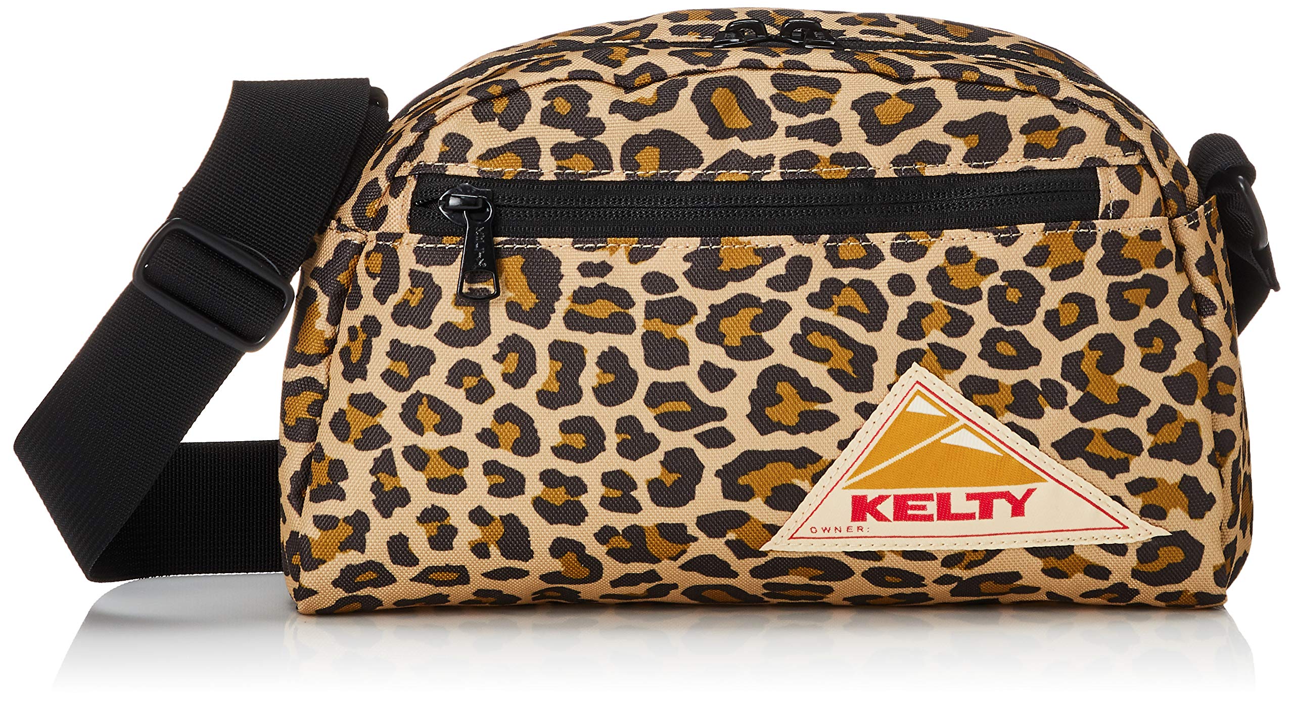 KELTY DP ROUND TOP Bag S Gold Leopard Body Bag