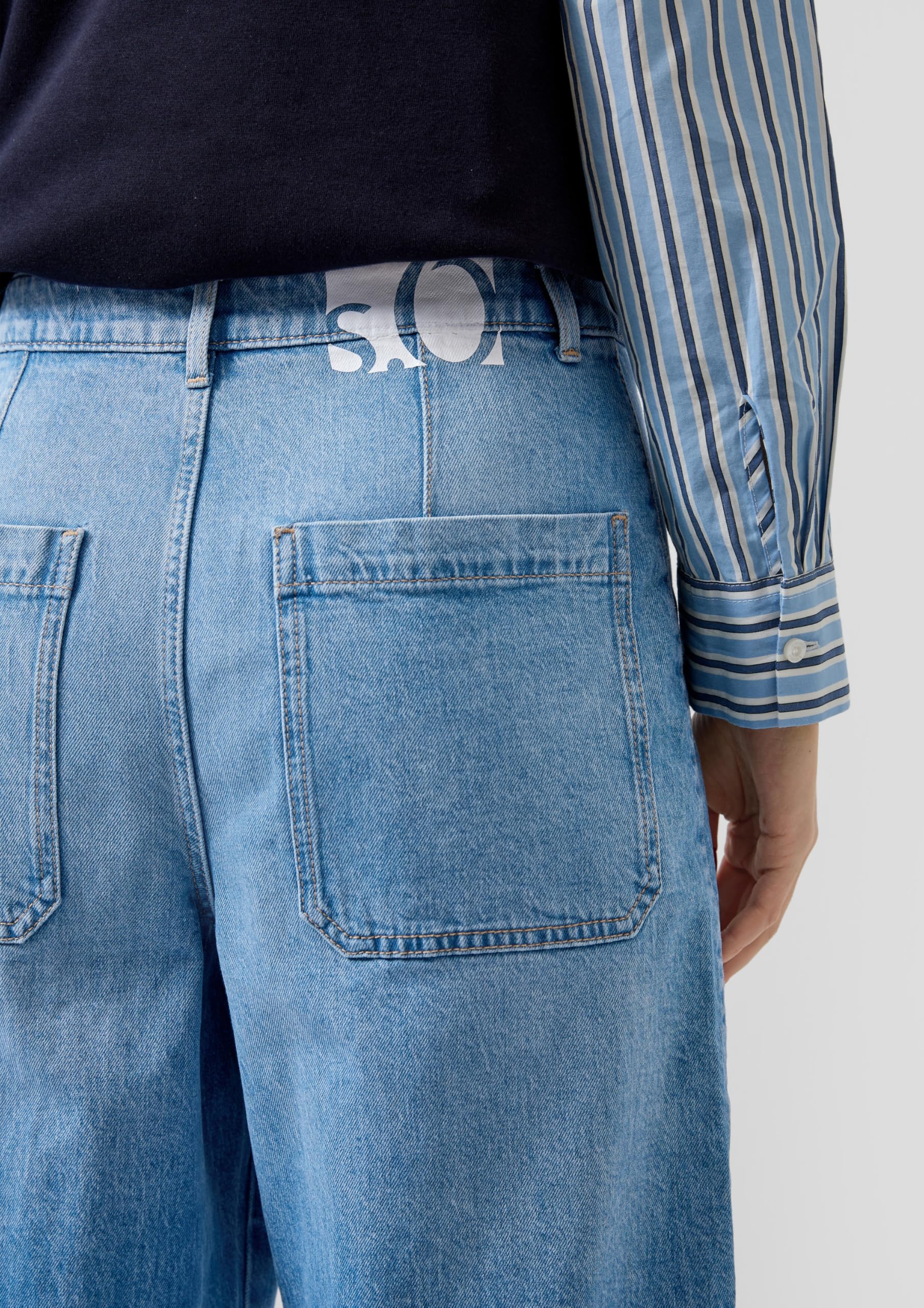 s.Oliver Ankle-Jeans/Relaxed Fit/High Rise/Barrel Leg