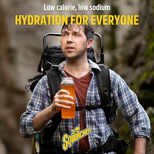 Miniatura 37 de Bebida en polvo Qwik Stik de Sqwincher, con electrolitos y sin azúcar (contiene 50 unidades), cítrico (Cool Citrus), 50