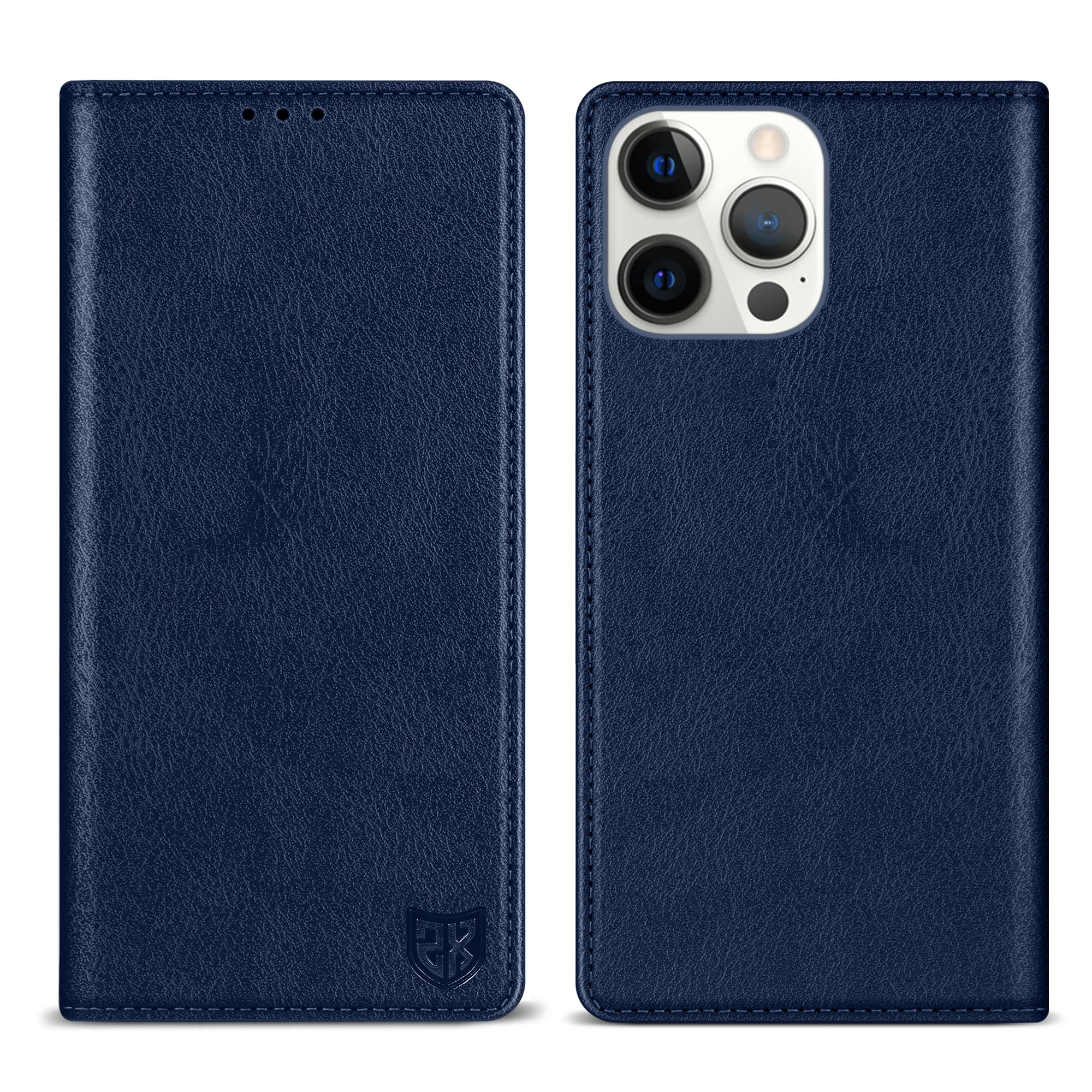 ZZXX for iPhone 14 Pro Max Wallet Case with [RFID Blocking] Card Slot Stand Strong Magnetic Leather Flip Fold Protective Phone Case for iPhone 14 Pro