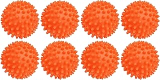 Dryer Balls 8 Pack Orange- Reusable Dryer Balls Replace Laundry Drying Fabric Softener and Saves You Money - Measures - 2....