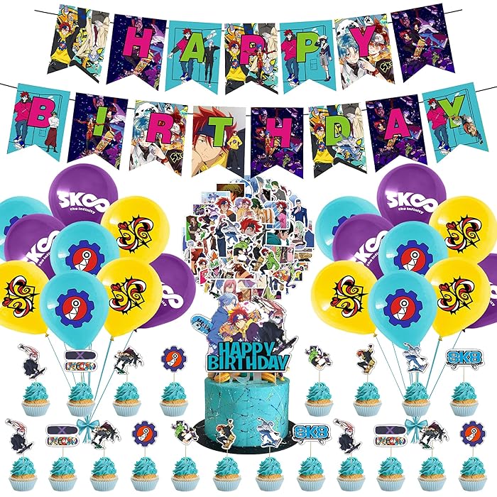 Buy 94 Pcs SK8 The Infinity Party Decorations, SK8 The Infinity Anime