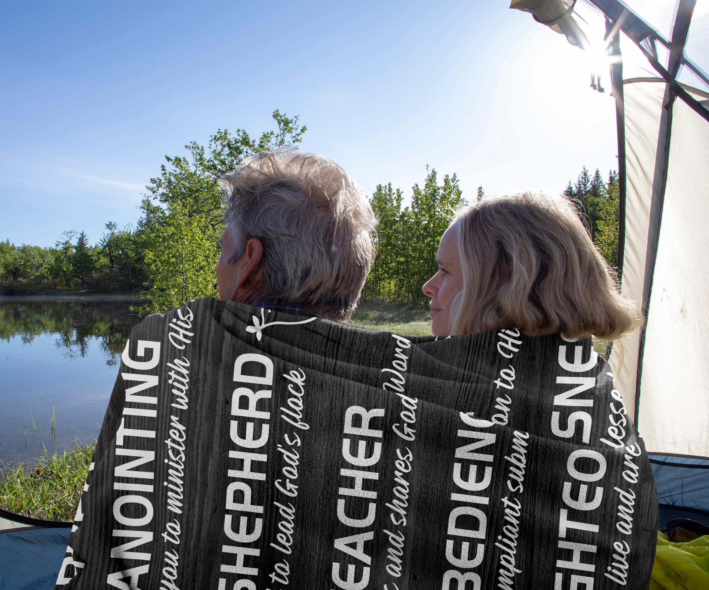 QOJUYO Pastor Appreciation Gifts Blanket 60"x50", Gifts for Pastors Men, Gift for Pastor