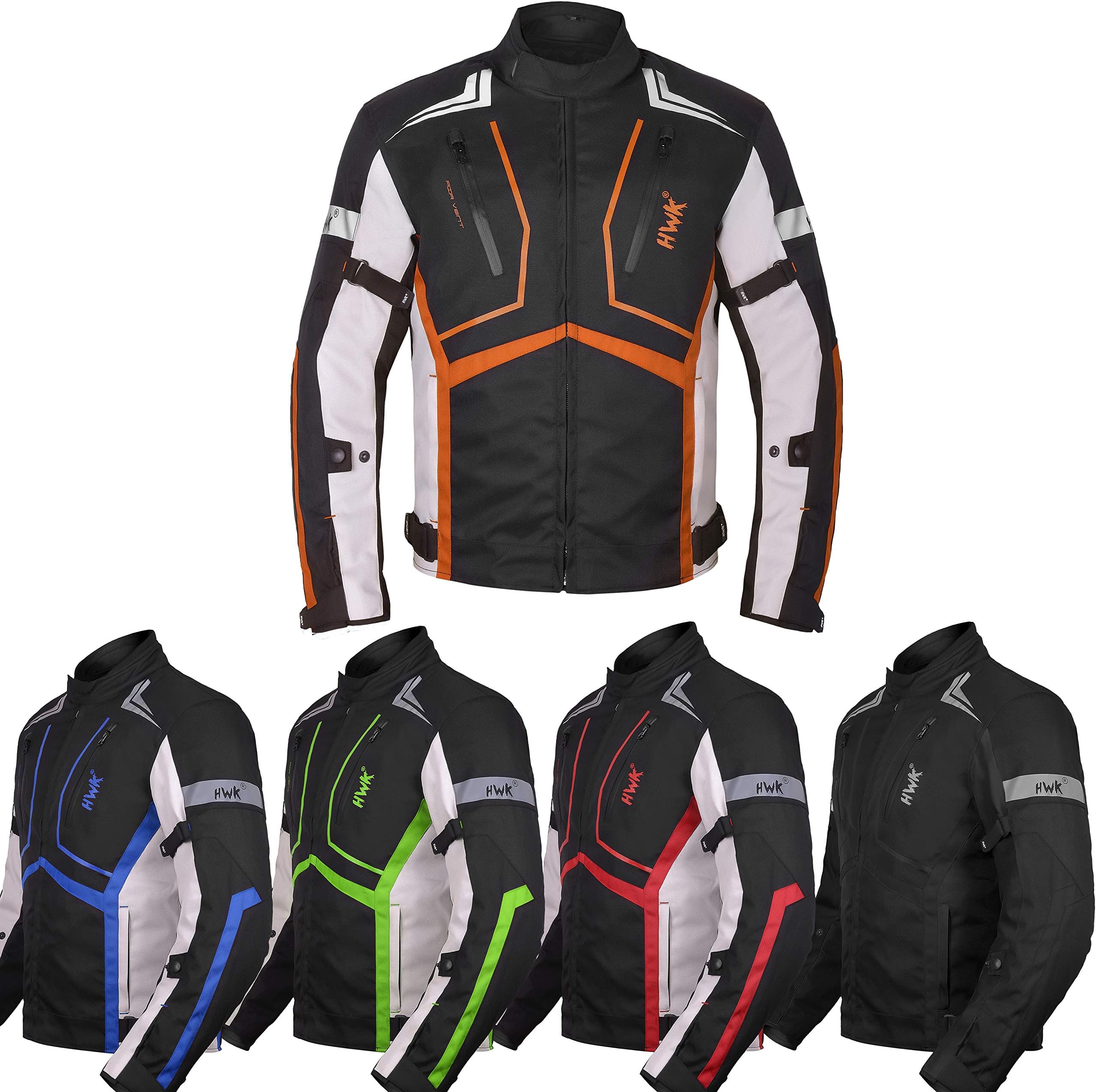 HWK Motorcycle Jacket for Men and Women Scorpion with Cordura Fabric for Enduro Motocross Motorbike Riding