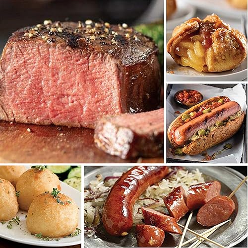 Omaha Steaks - Abastecerse de cargador congelador (4 filet mignons, 4 pechugas de pollo enfriadas por aire, 4 hamburguesas, 4 salchichas Kielbasa, 4