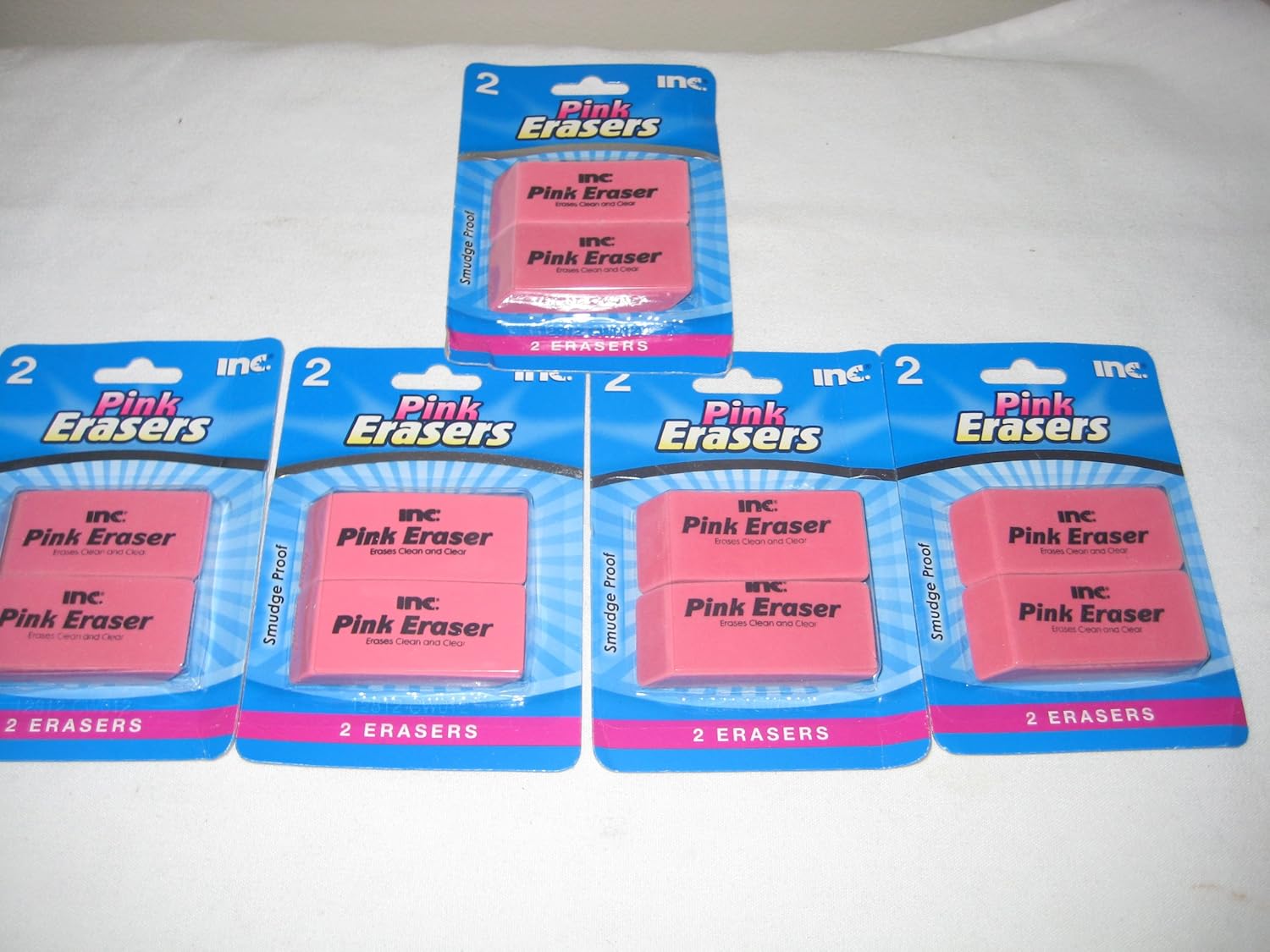 Inc Pink Erasers (5 pack) Office Products Office Products