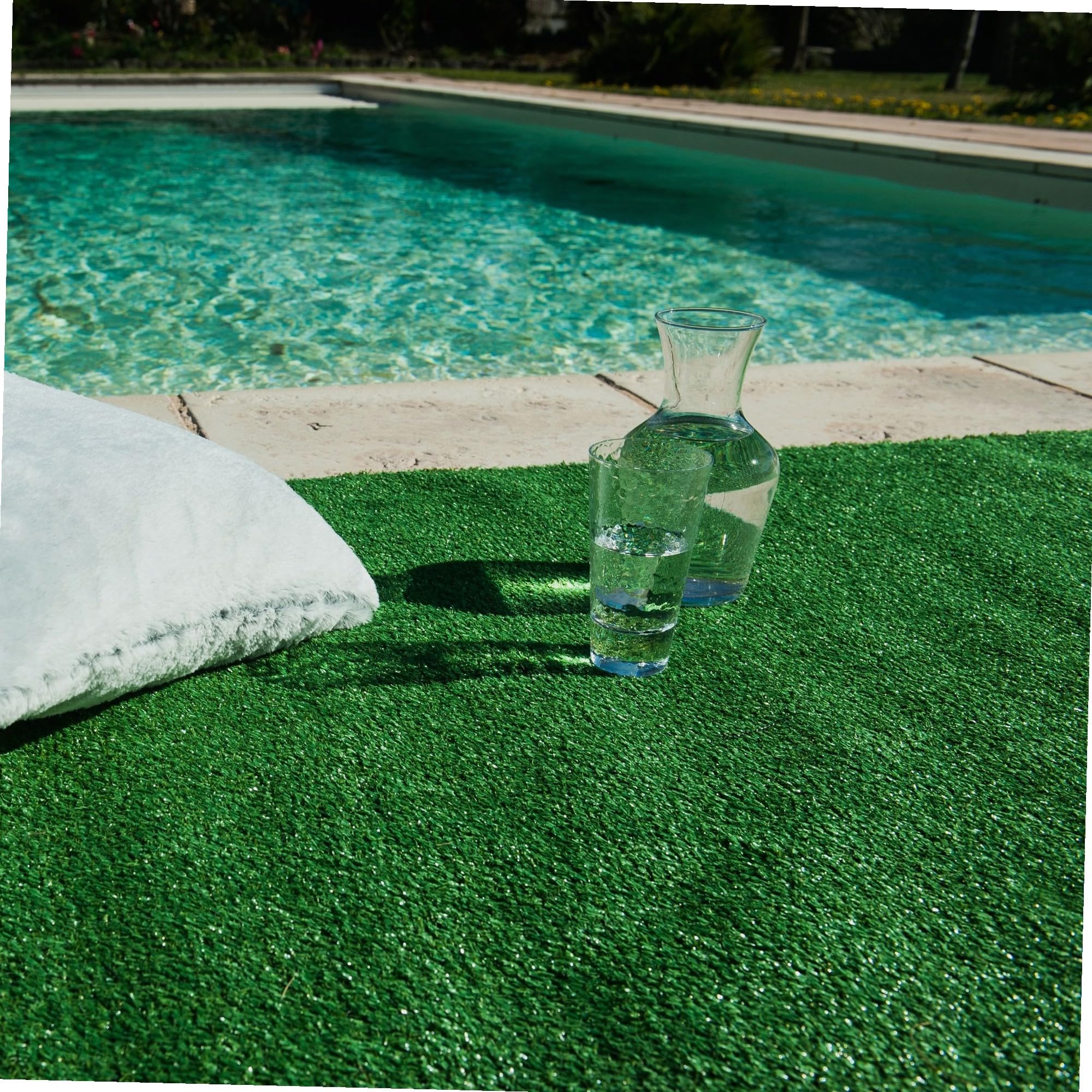 WERKA PRO Césped Artificial de 1 cm 1 x 10 m es Decir 10m²