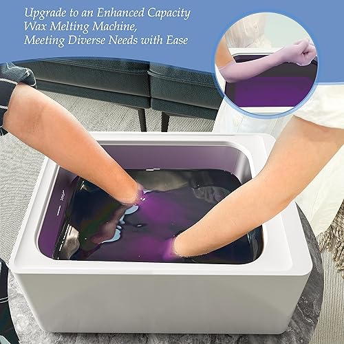 Miniatura 6 de KARITE Máquina de cera de parafina para manos y pies, baño de cera de parafina de 304.3 fl oz con temporizador automático, modo inteligente para