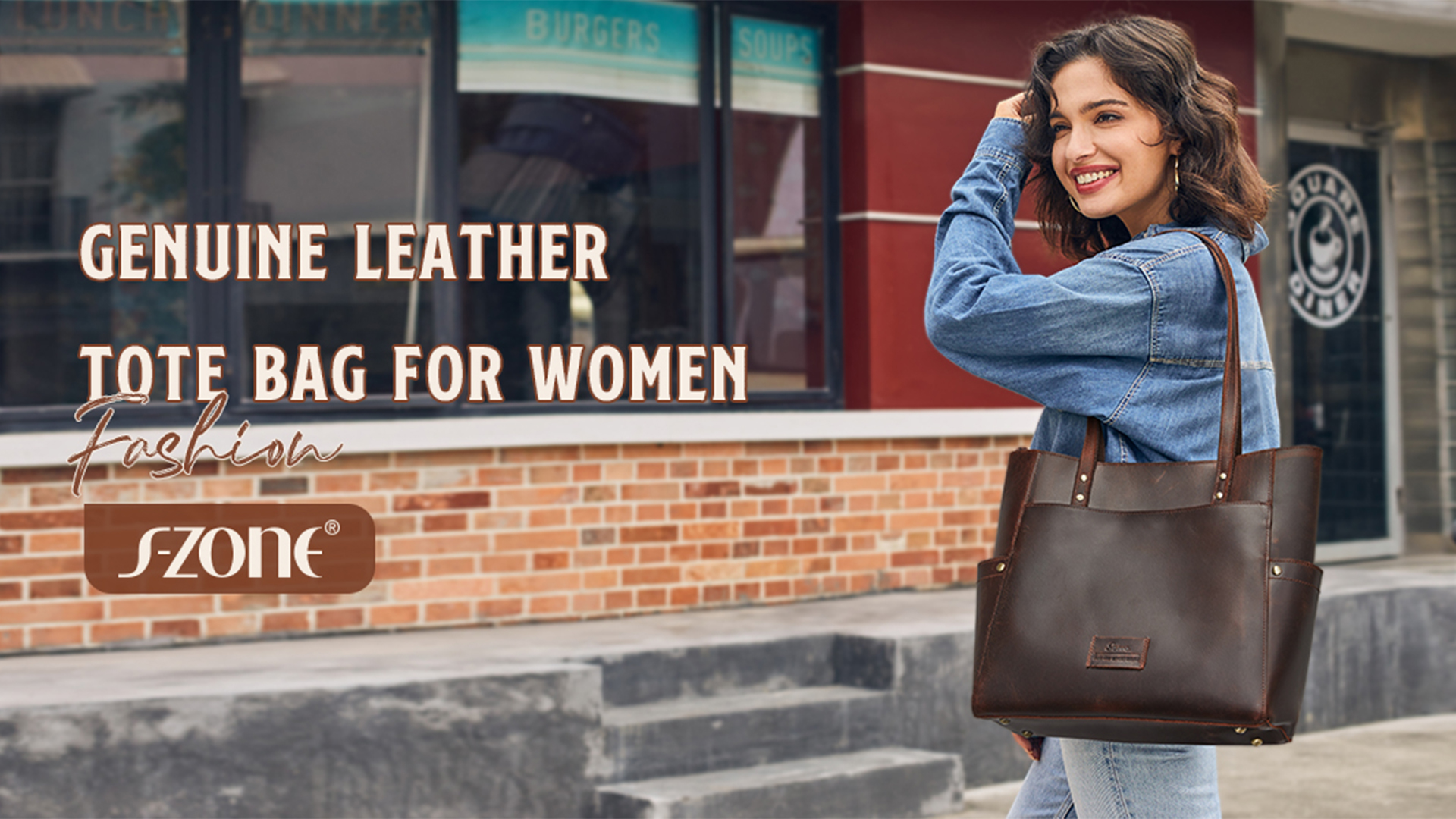 Bolso Tote de Cuero para Mujer Grande con Bolsa Removible miniatura 7