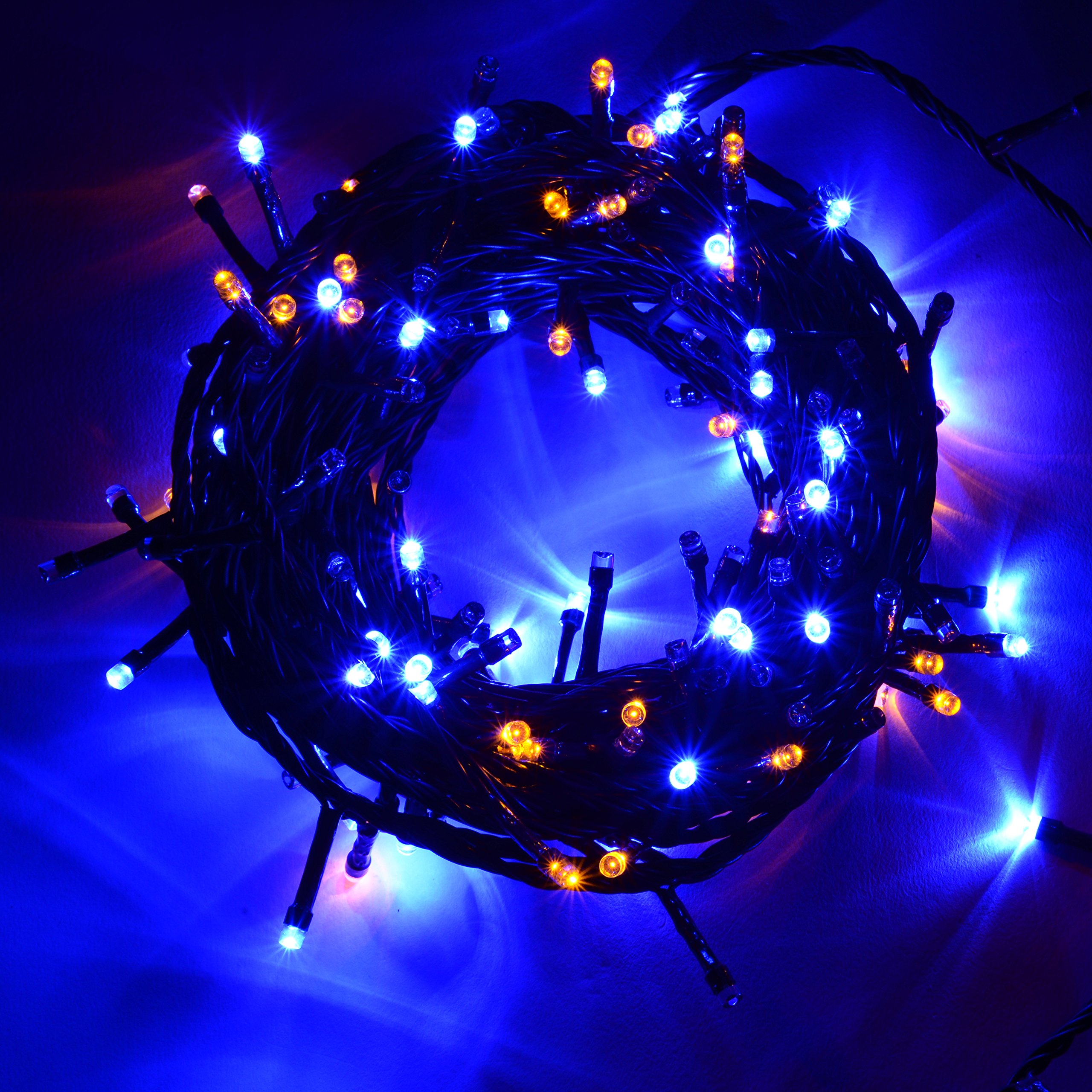 WeRChristmas 200 LED Christmas Tree Lights String with Chasing/Static Settings with 19 m Cable, Multi- Colour - Image 3