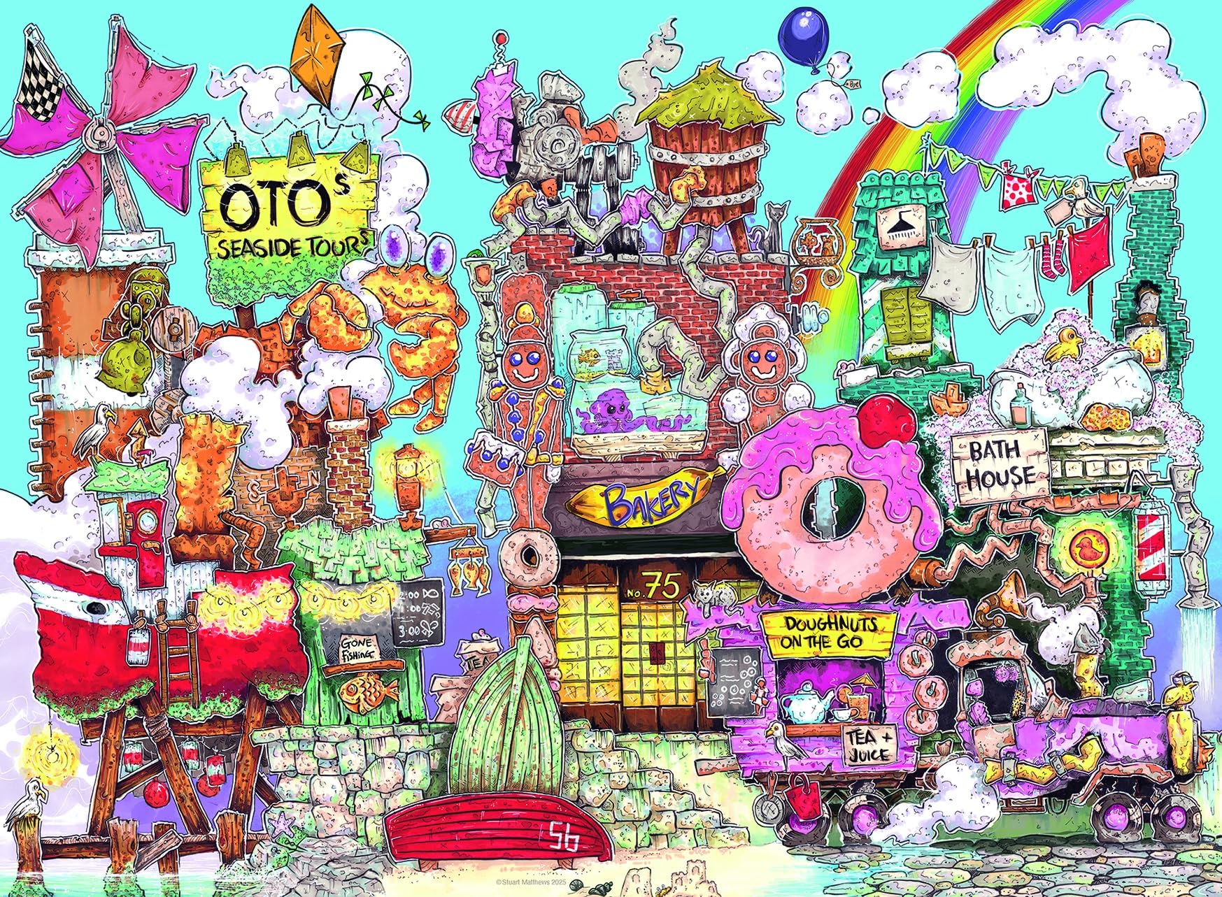Ravensburger Crazy Street No.1 - The Harbour 500 piece Jigsaw Puzzle - Puzzle Championships for Adults and Kids Age 10 Years Up