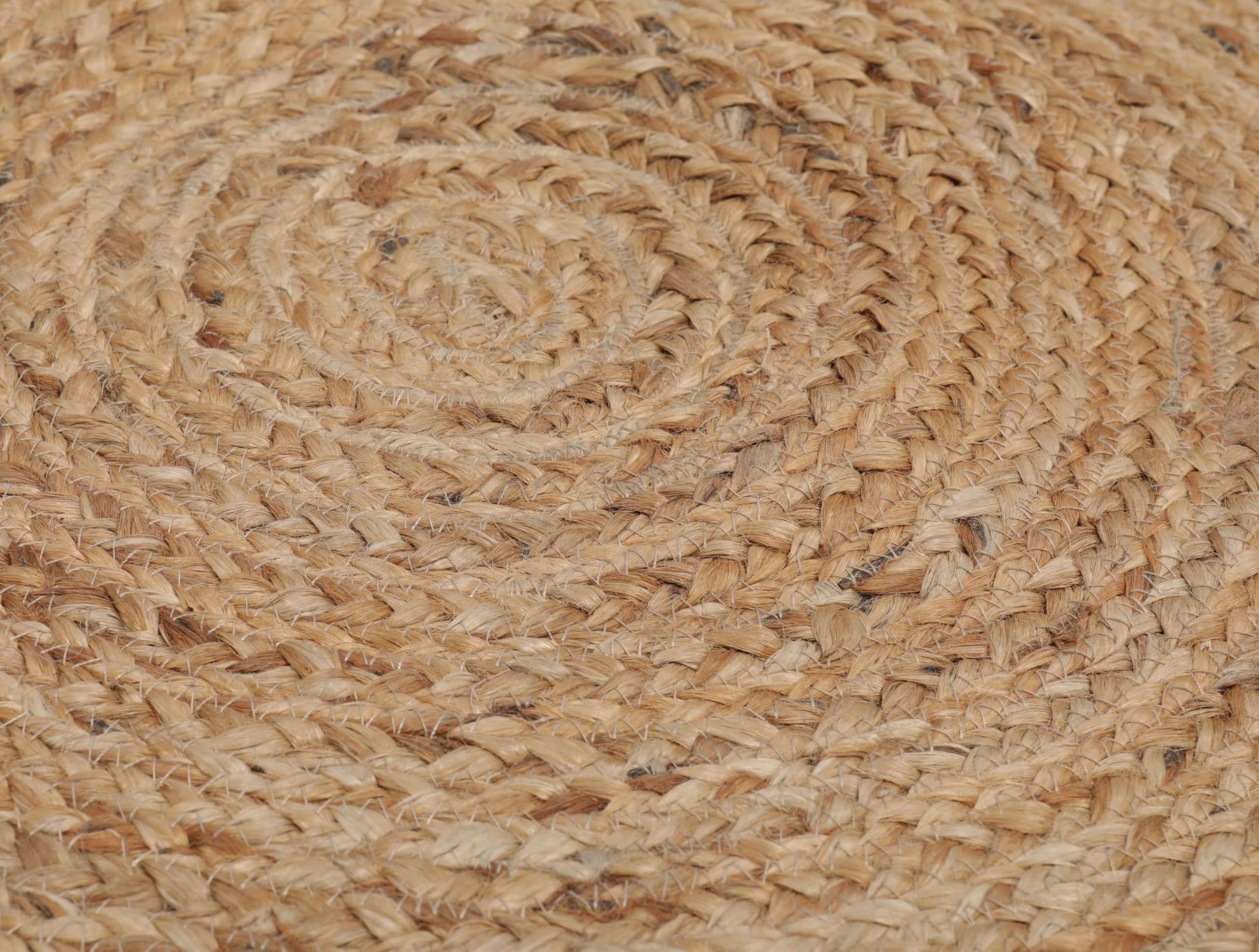 RugVista Dottie Jute Tapis, Ø 150 cm, Multicolore