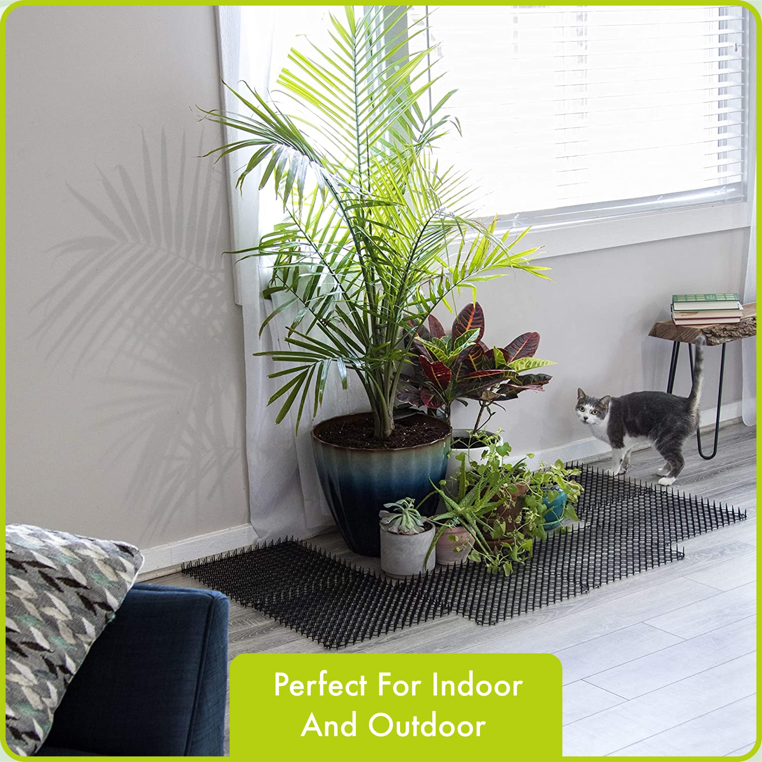 Homarden Cat Repellent Outdoor Cat Scat Mat (Set of 10) 16 X 13 Inch